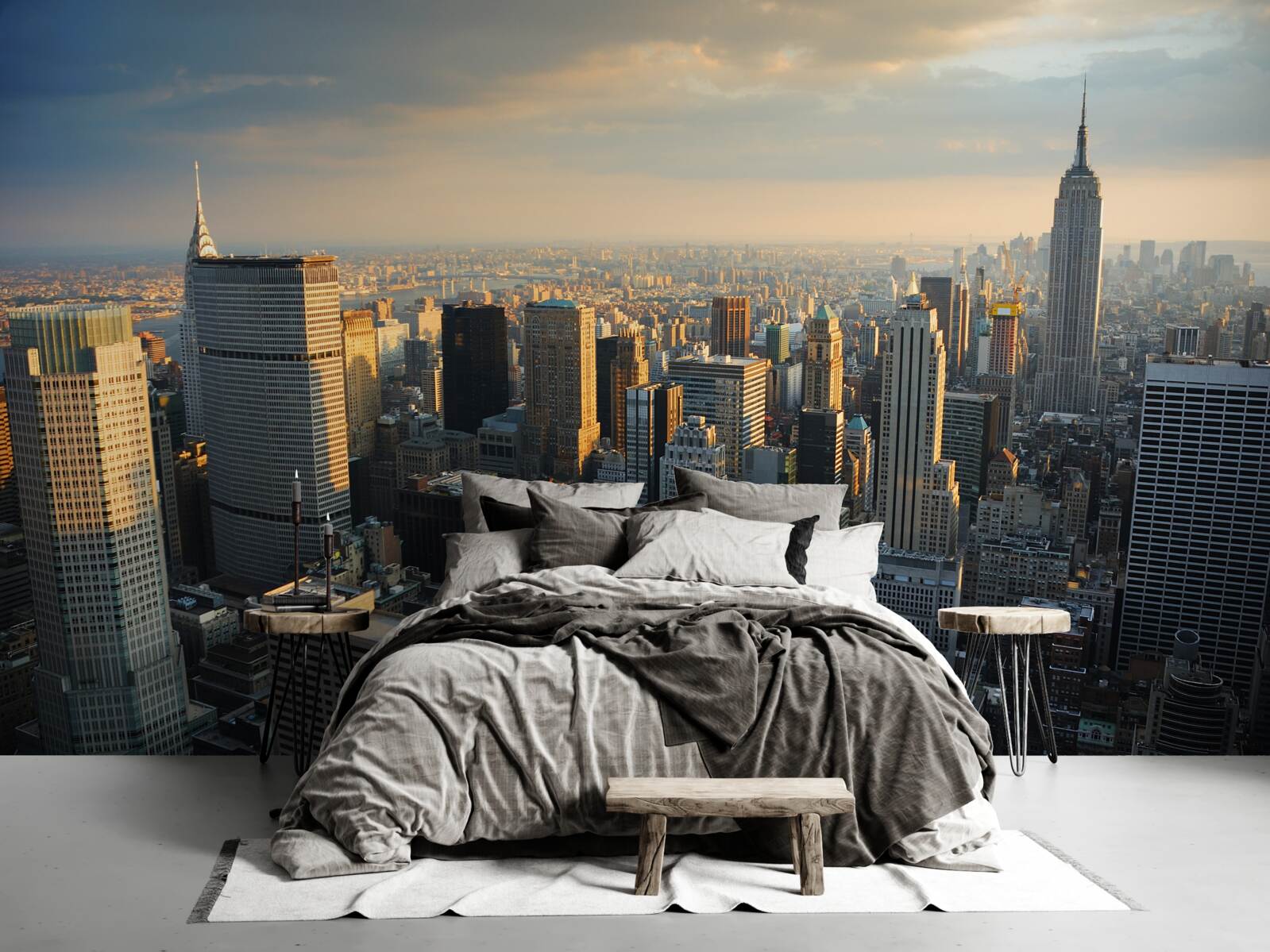 Carta da parati i grattacieli di new york alla nascita del giorno