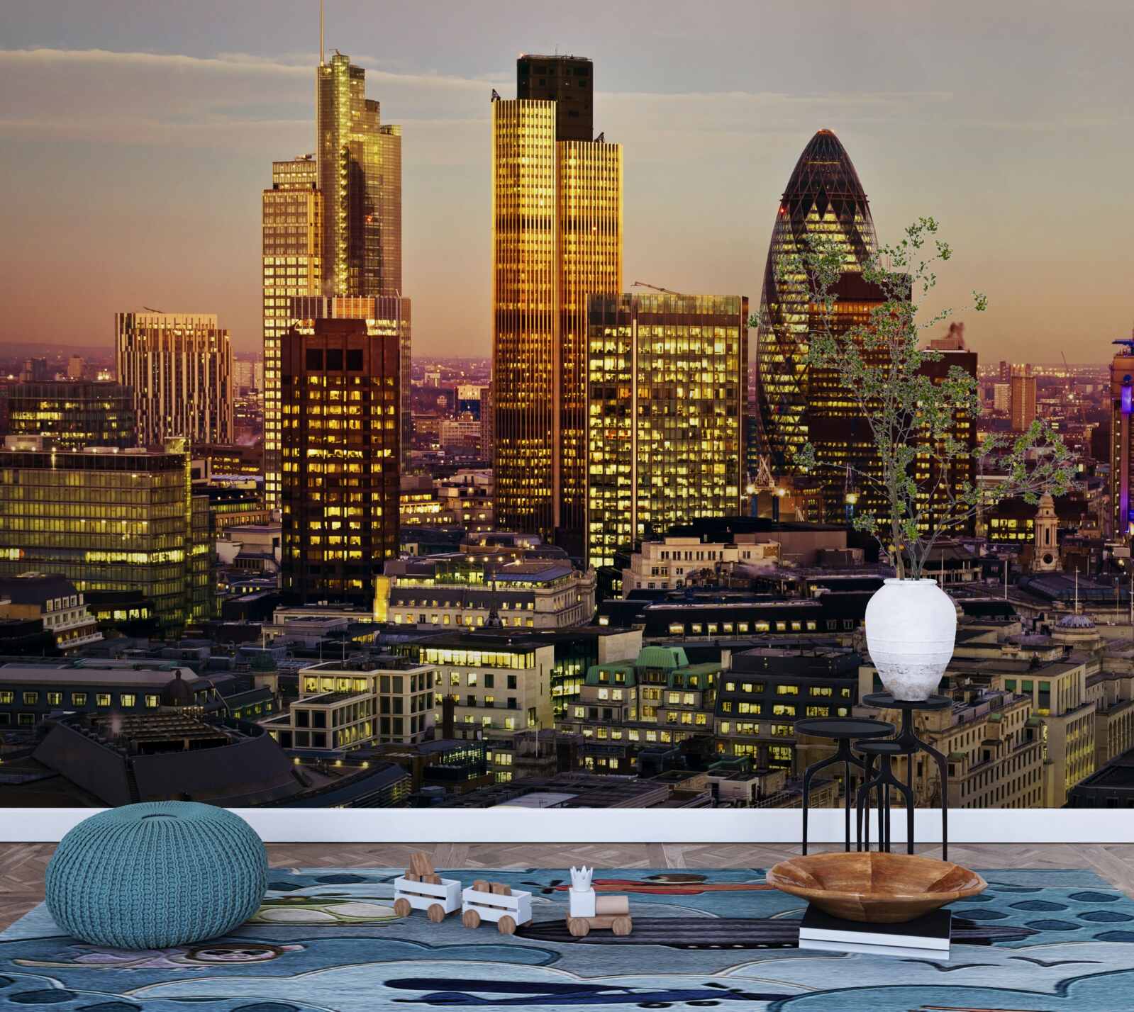 Carta da parati Le luci della Londra dorata