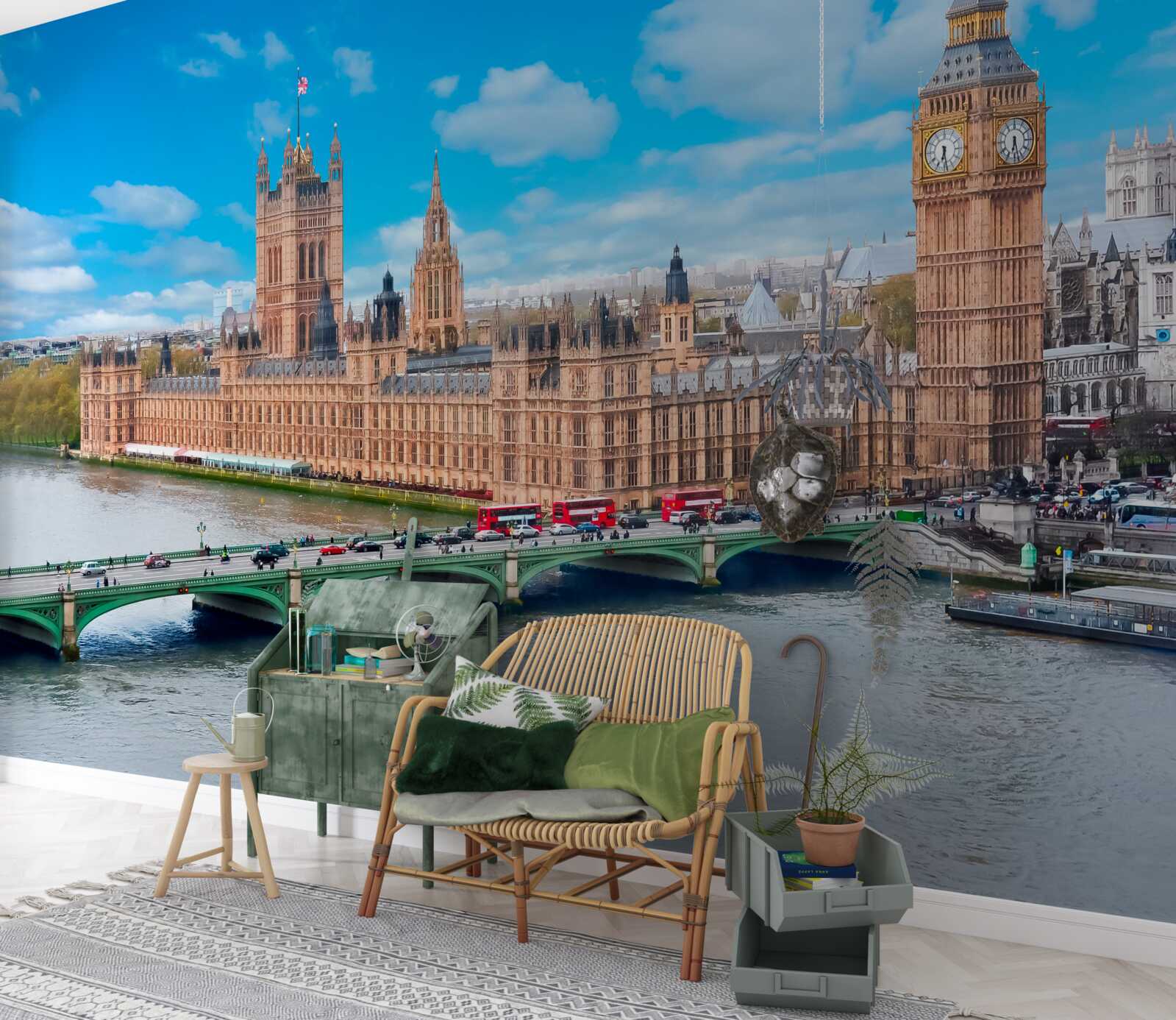Carta da parati big ben i parlamento a serce londynu