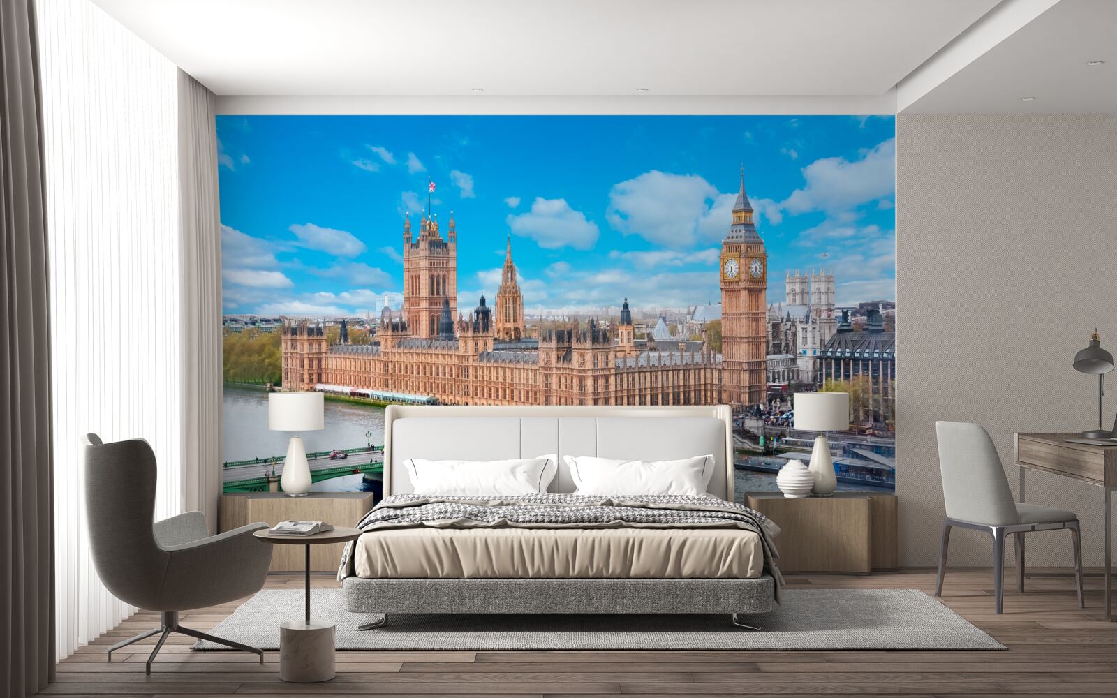 Carta da parati big ben i parlamento a serce londynu