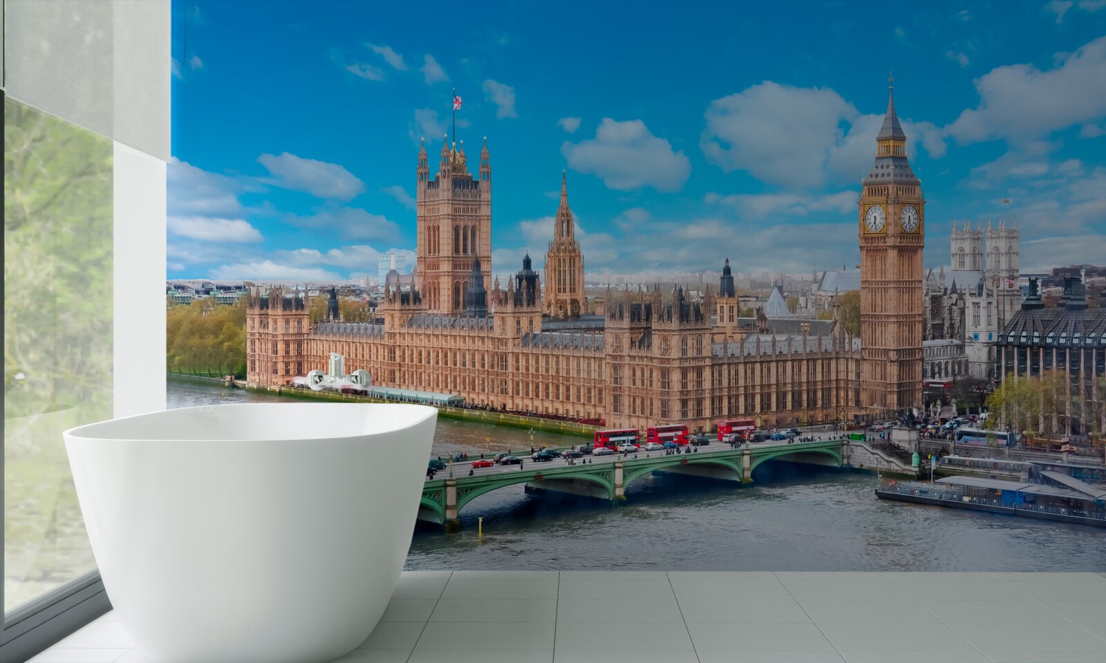 Carta da parati big ben i parlamento a serce londynu