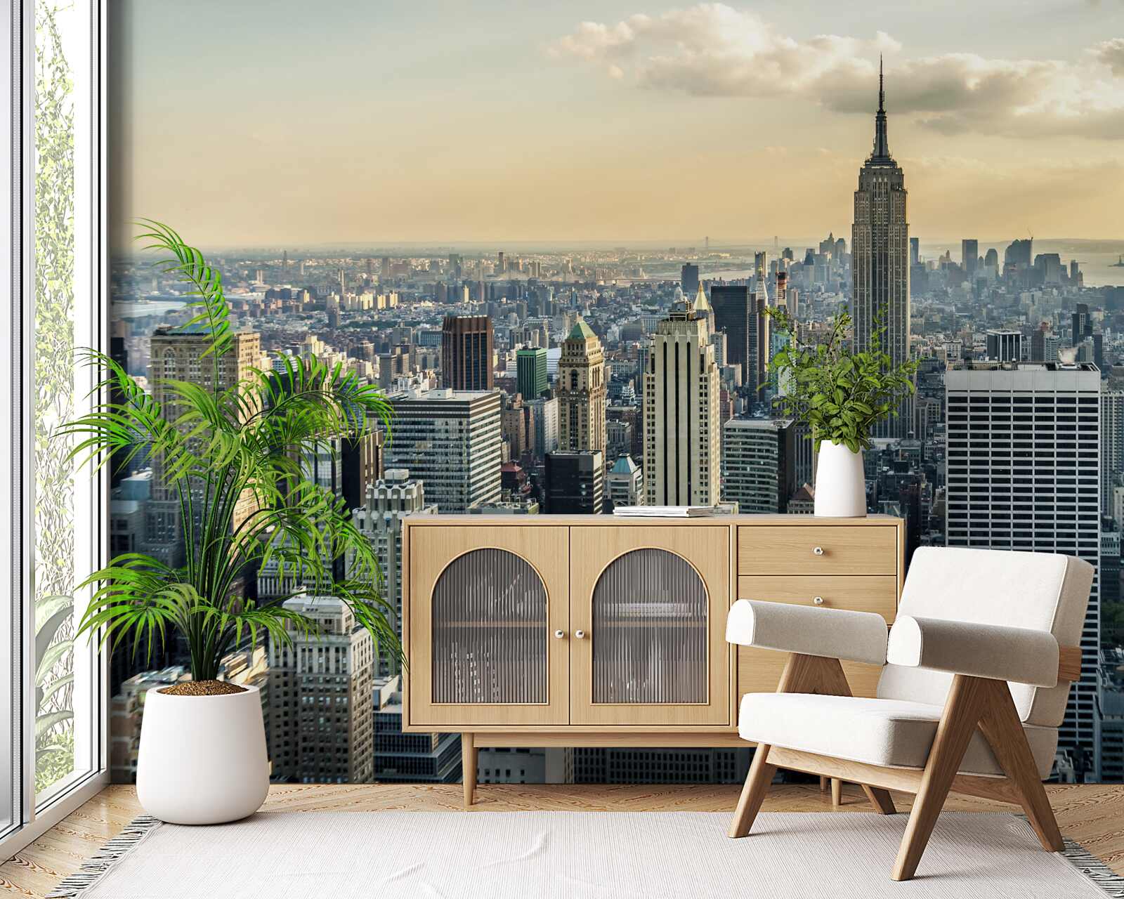 Carta da parati Vista a 360 gradi di New York