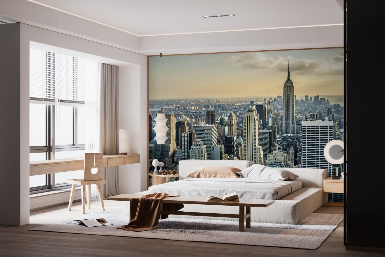 Carta da parati Vista a 360 gradi di New York