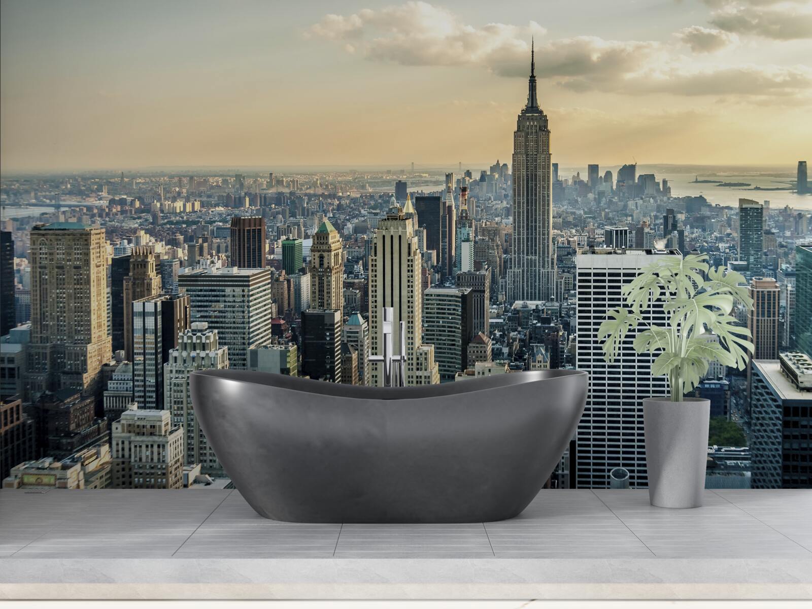 Carta da parati Vista a 360 gradi di New York
