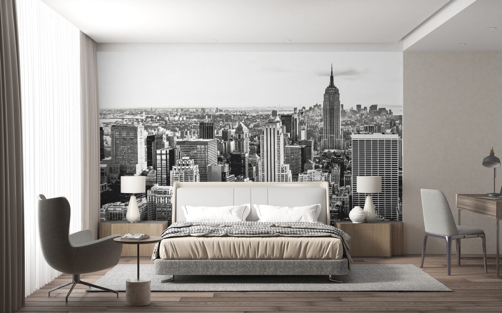 Fototapeta vintage widok na manhattan