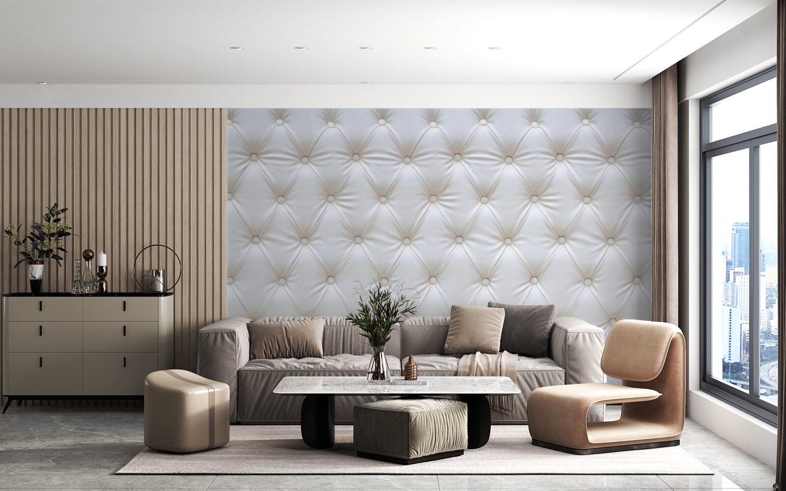 Carta da parati texture della tappezzeria decorata con cristalli