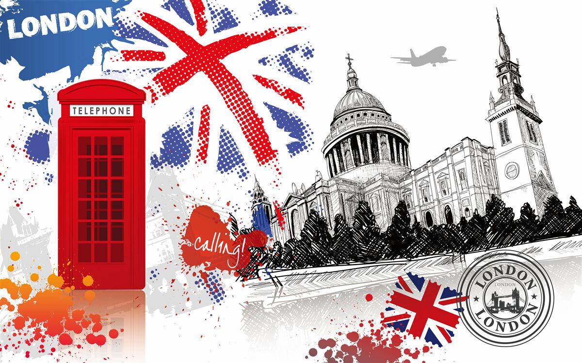 Carta da parati un simbolo eccezionale di londra