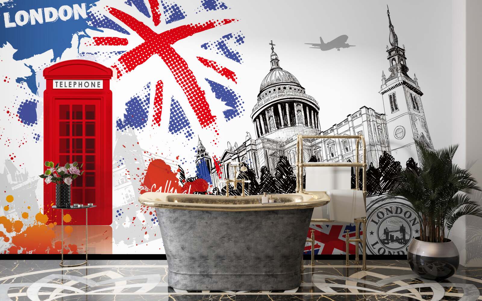 Carta da parati un simbolo eccezionale di londra