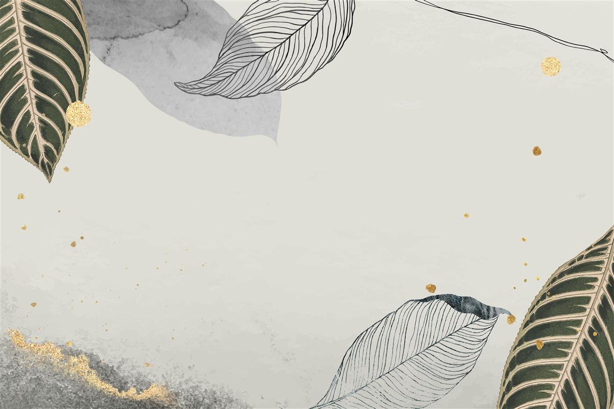 Carta da parati grandi foglie tropicali su sfondo grigio