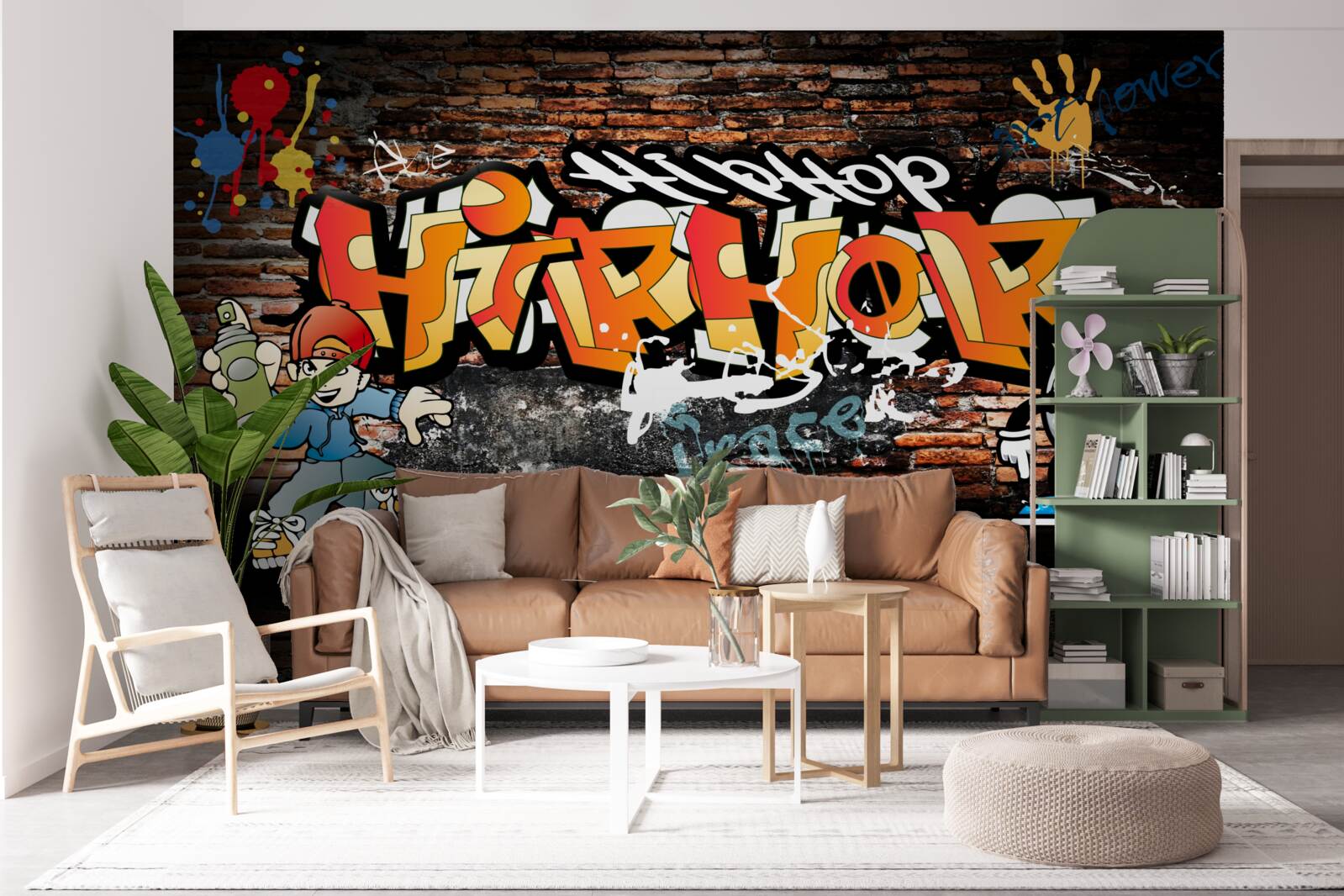 Carta da parati graffiti hiphop