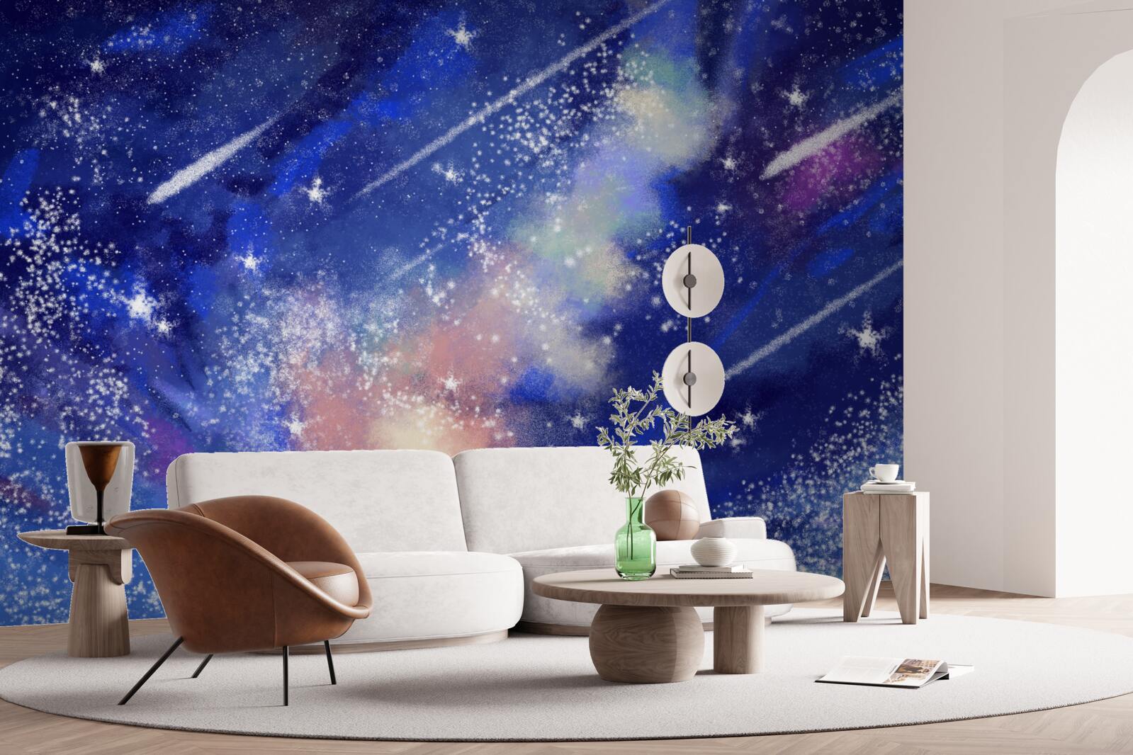 Carta da parati cielo blu notturno