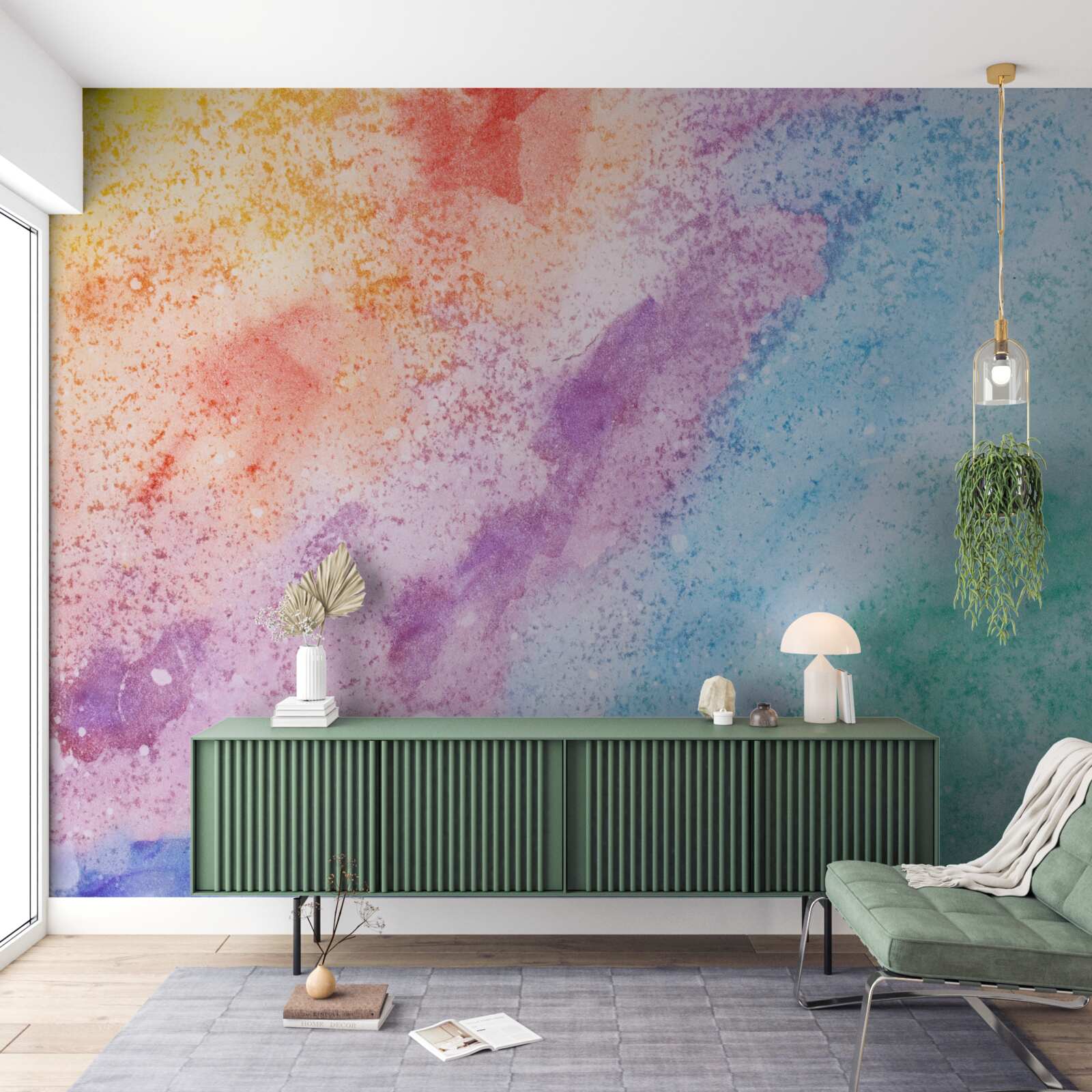 Carta da parati sabbia dai colori vivaci