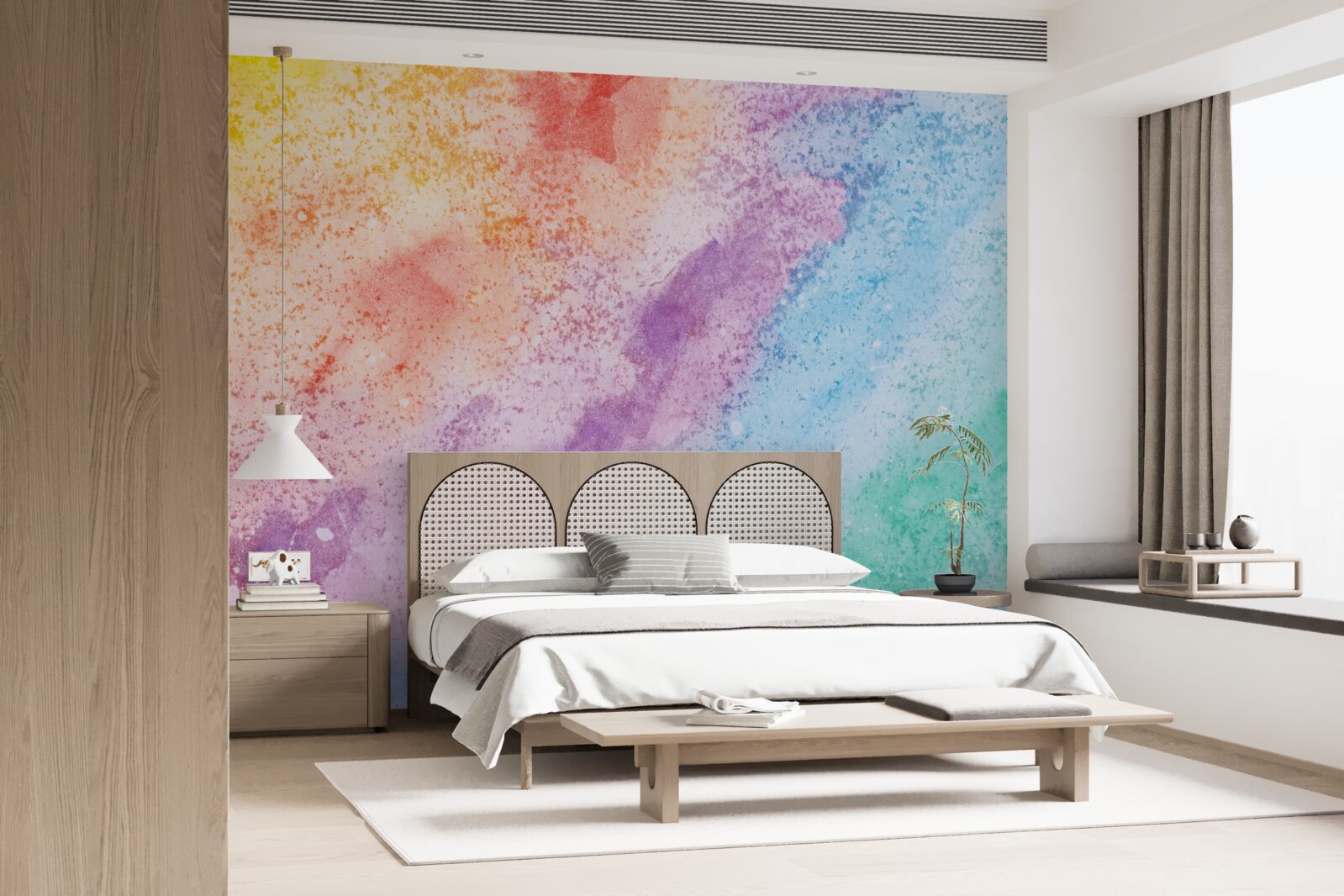Carta da parati sabbia dai colori vivaci