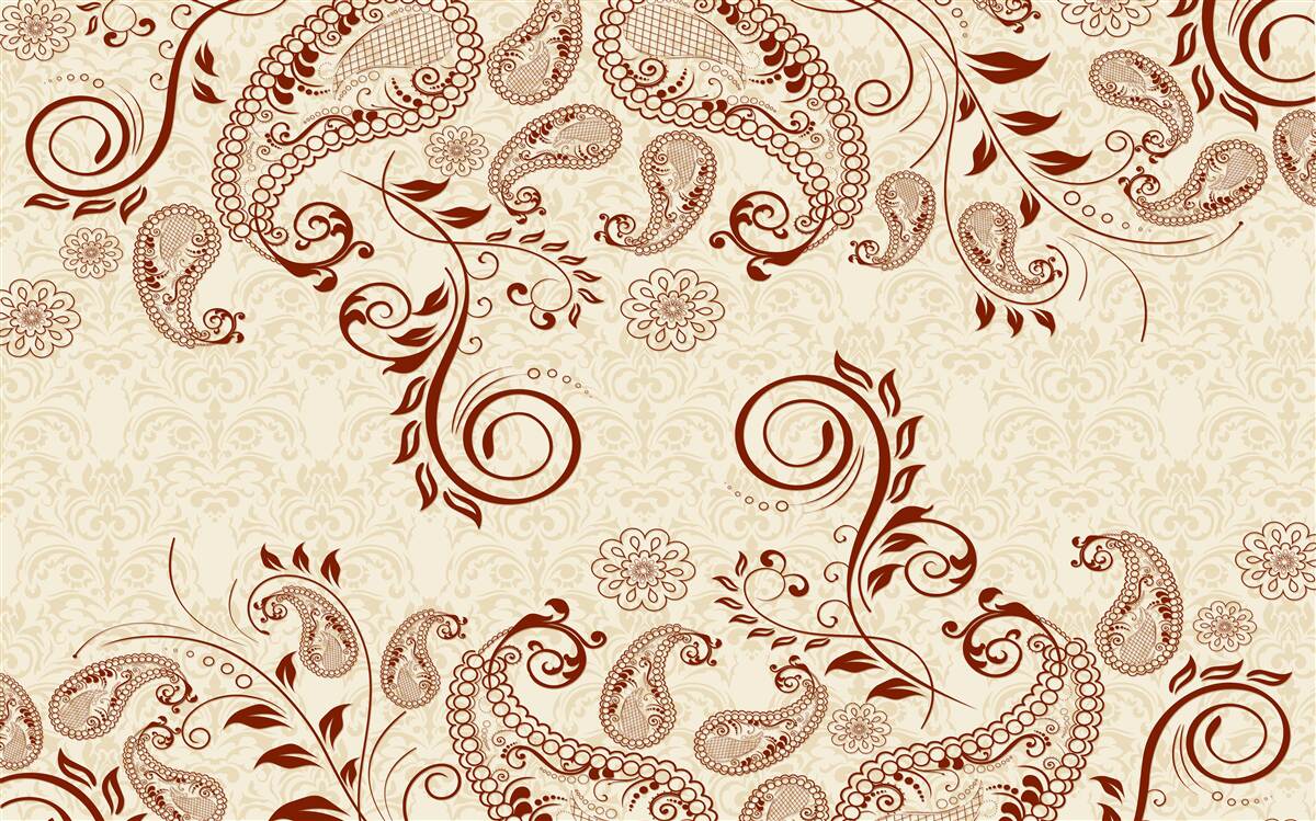 Carta da parati Mehendi in bronzo dall'India