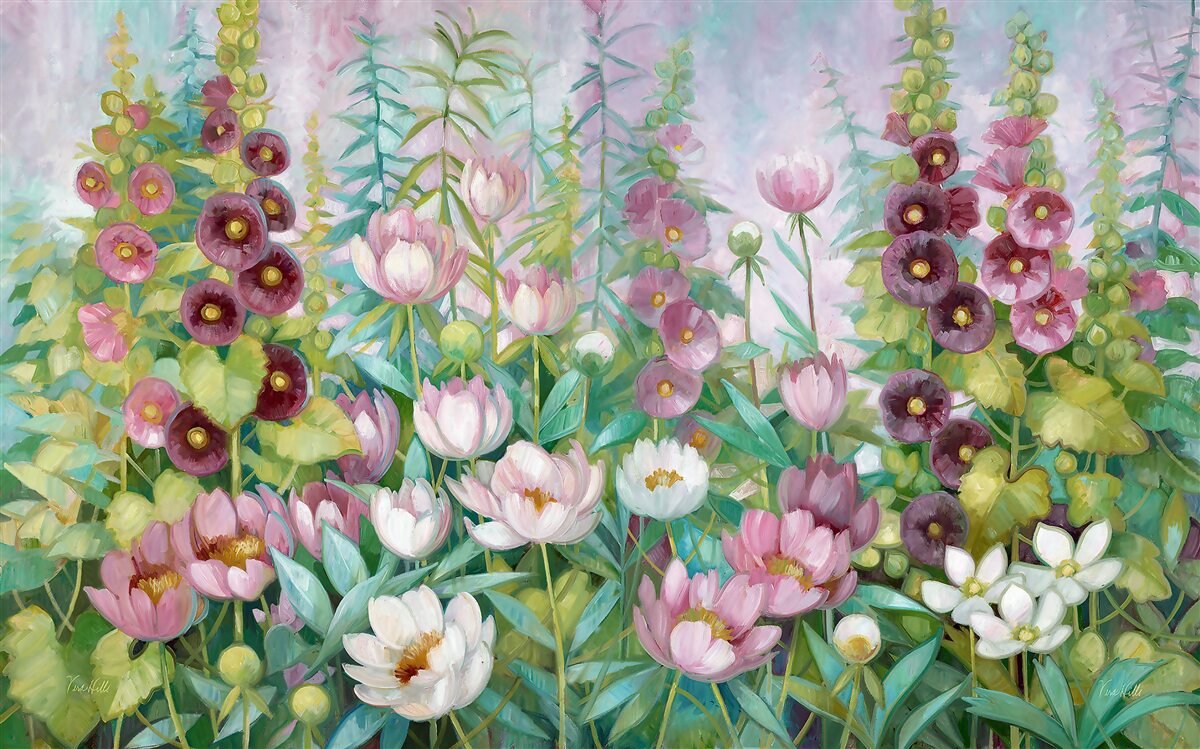 Carta da parati Un mondo di fiori di bosco