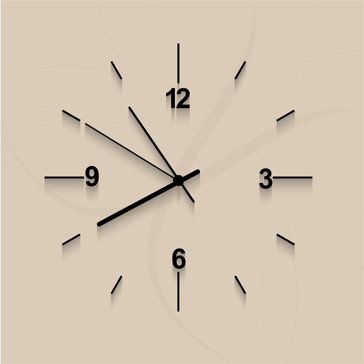 Carta da parati orologio da parete a quattro cifre