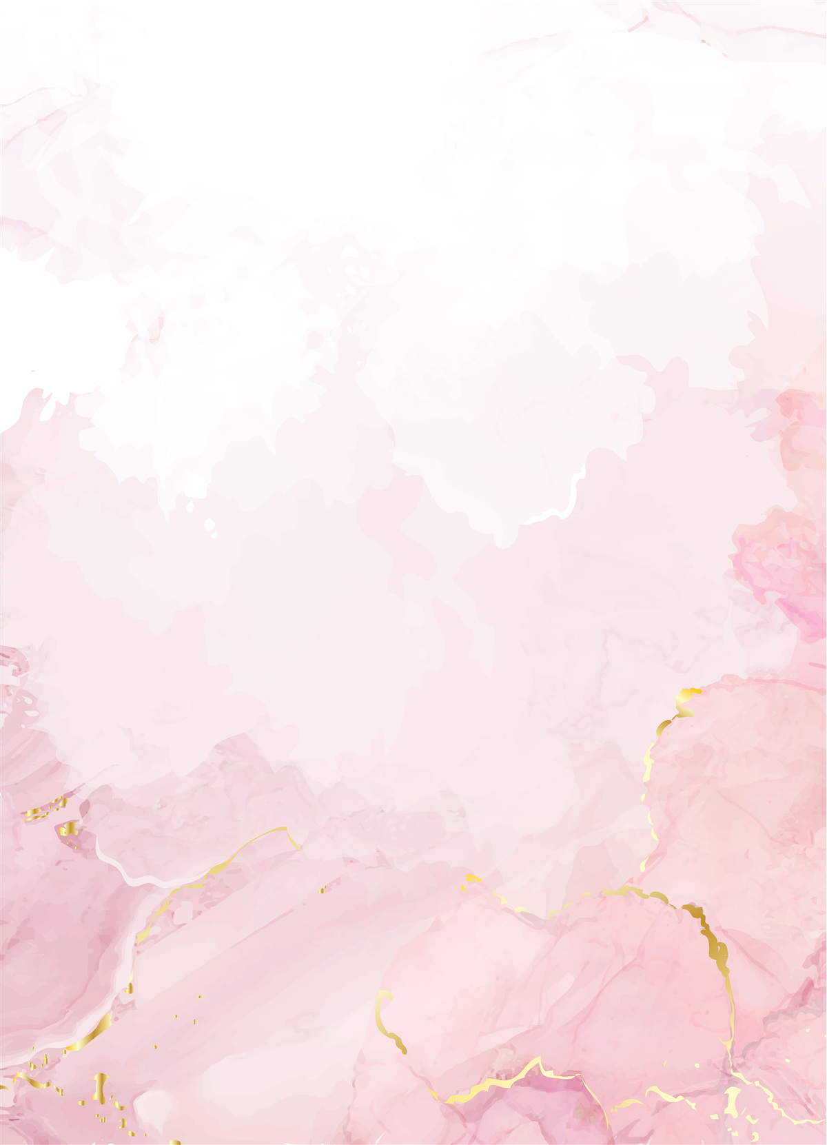 Carta da parati marmo rosa con elementi in oro