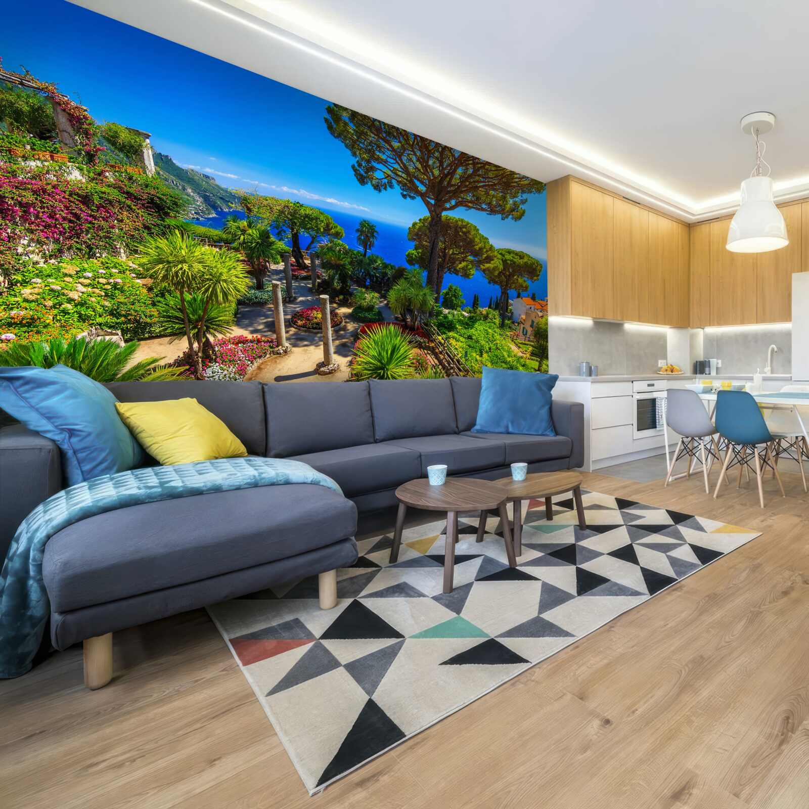 Carta da parati villa di charme rufolo