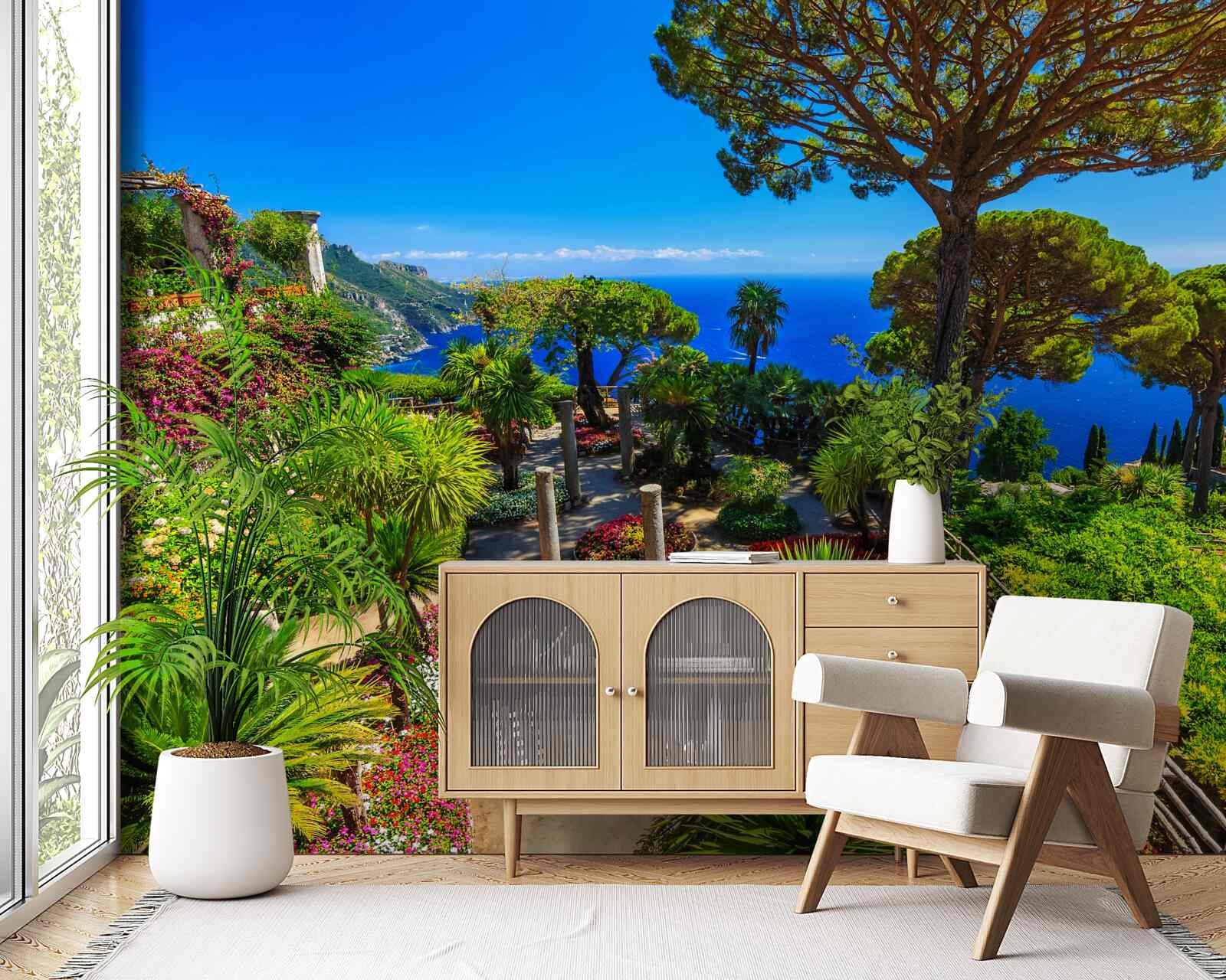 Carta da parati villa di charme rufolo