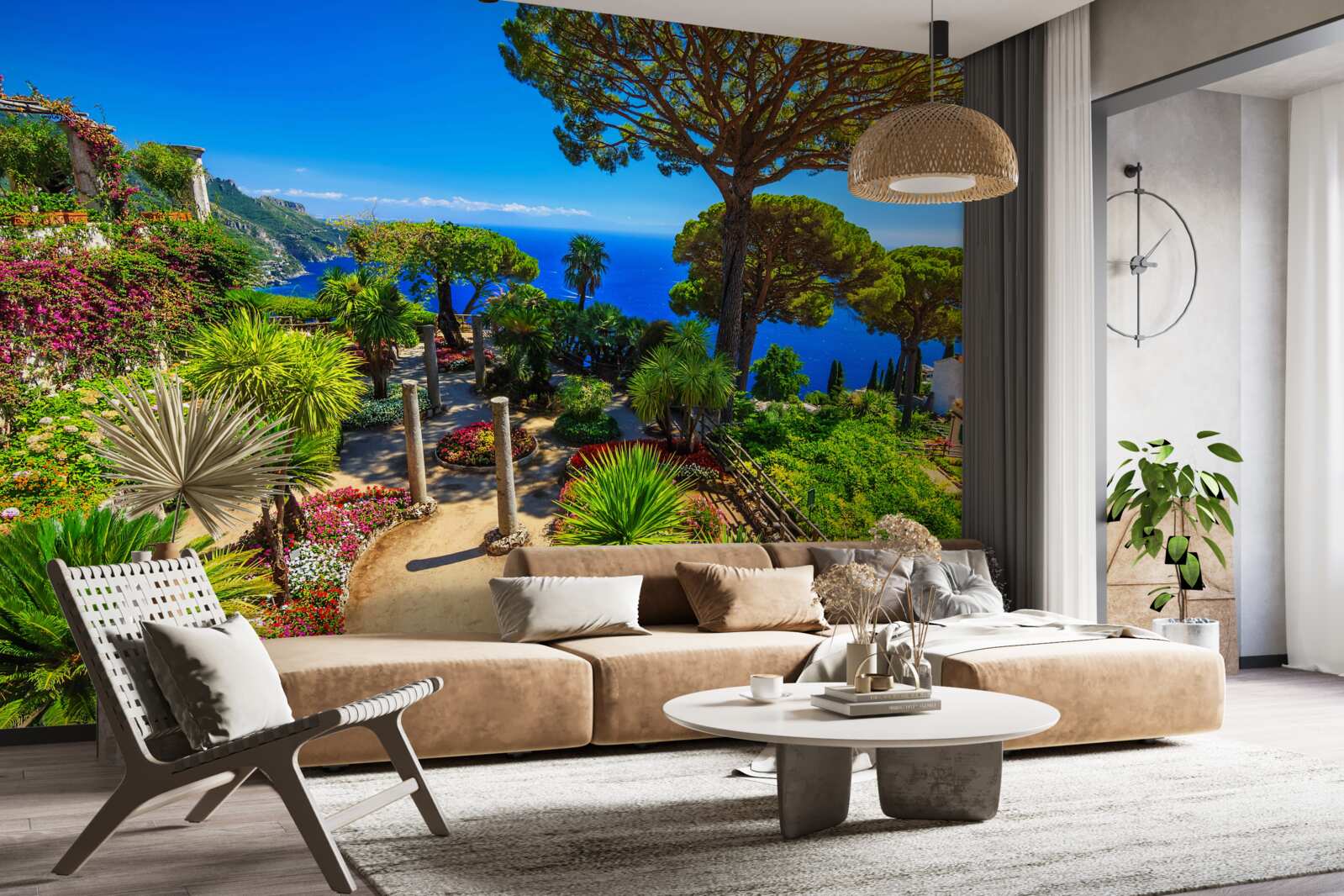 Carta da parati villa di charme rufolo