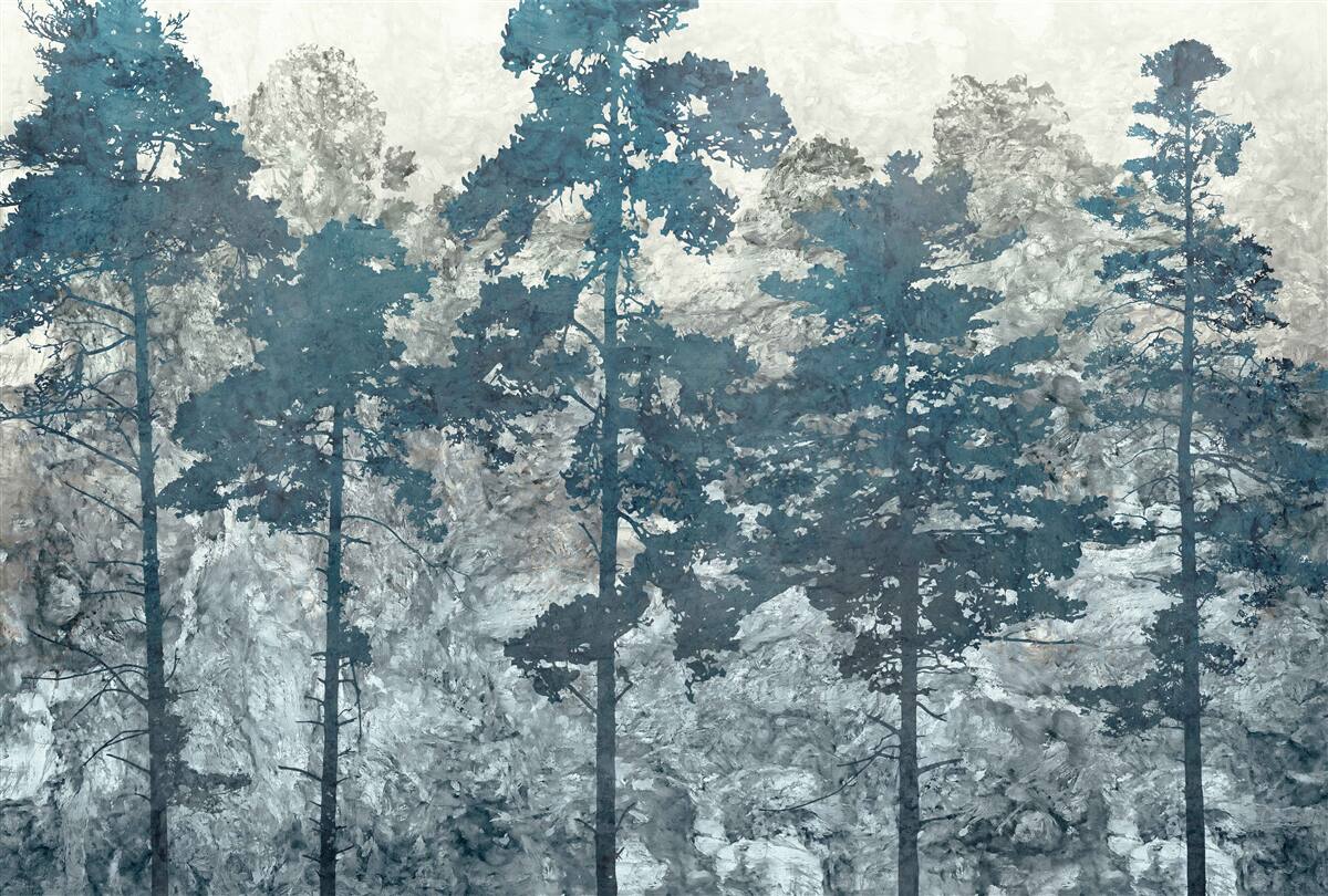 Carta da parati chiome e cime di alberi con foglie