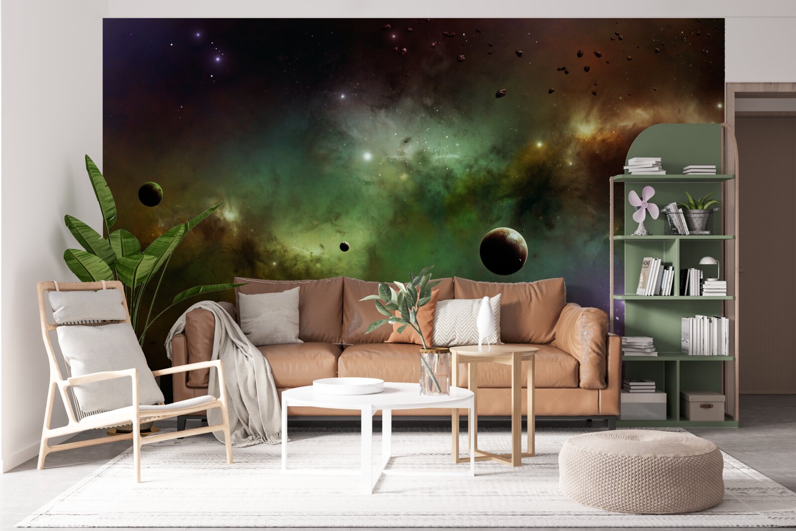 Carta da parati un universo multicolore unico