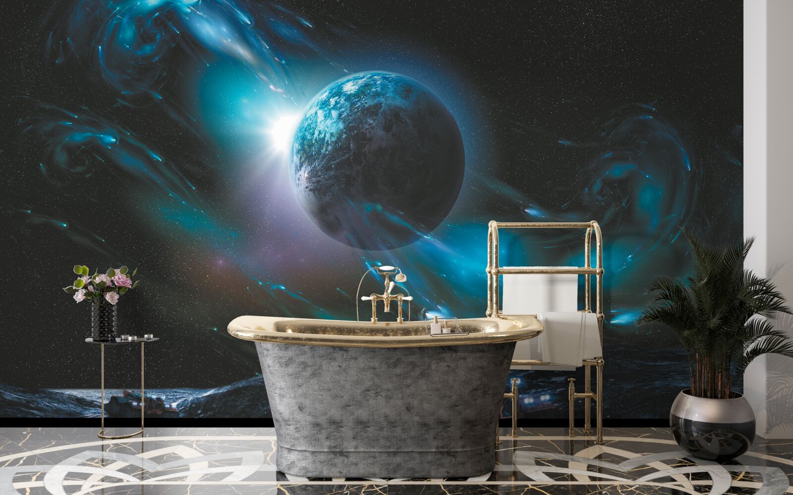 Carta da parati fantastico universo cosmico