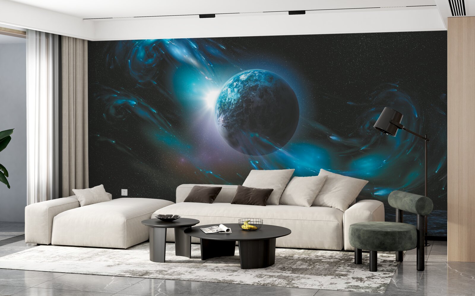 Carta da parati fantastico universo cosmico