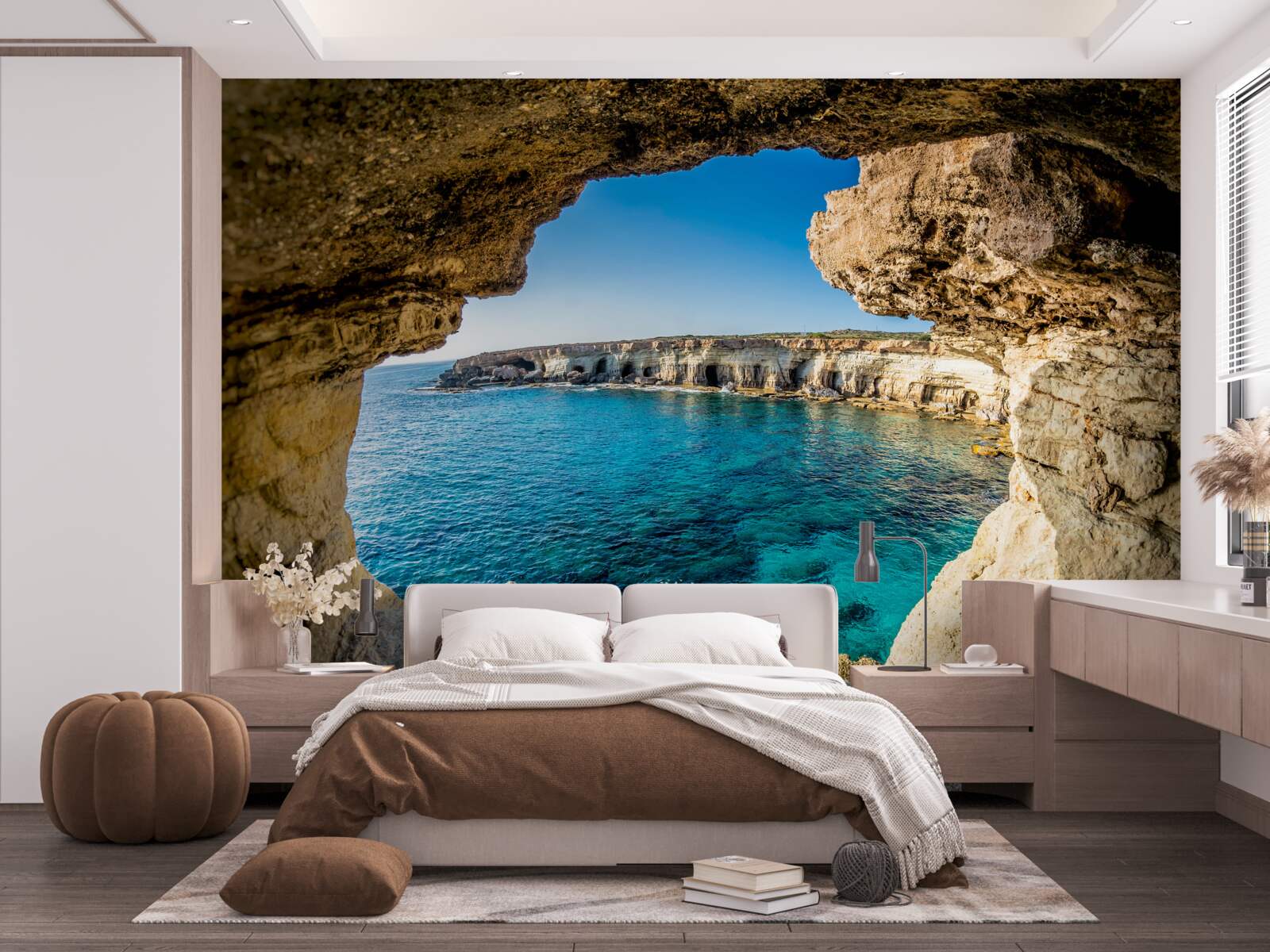 Carta da parati grotte di cipro sommerse