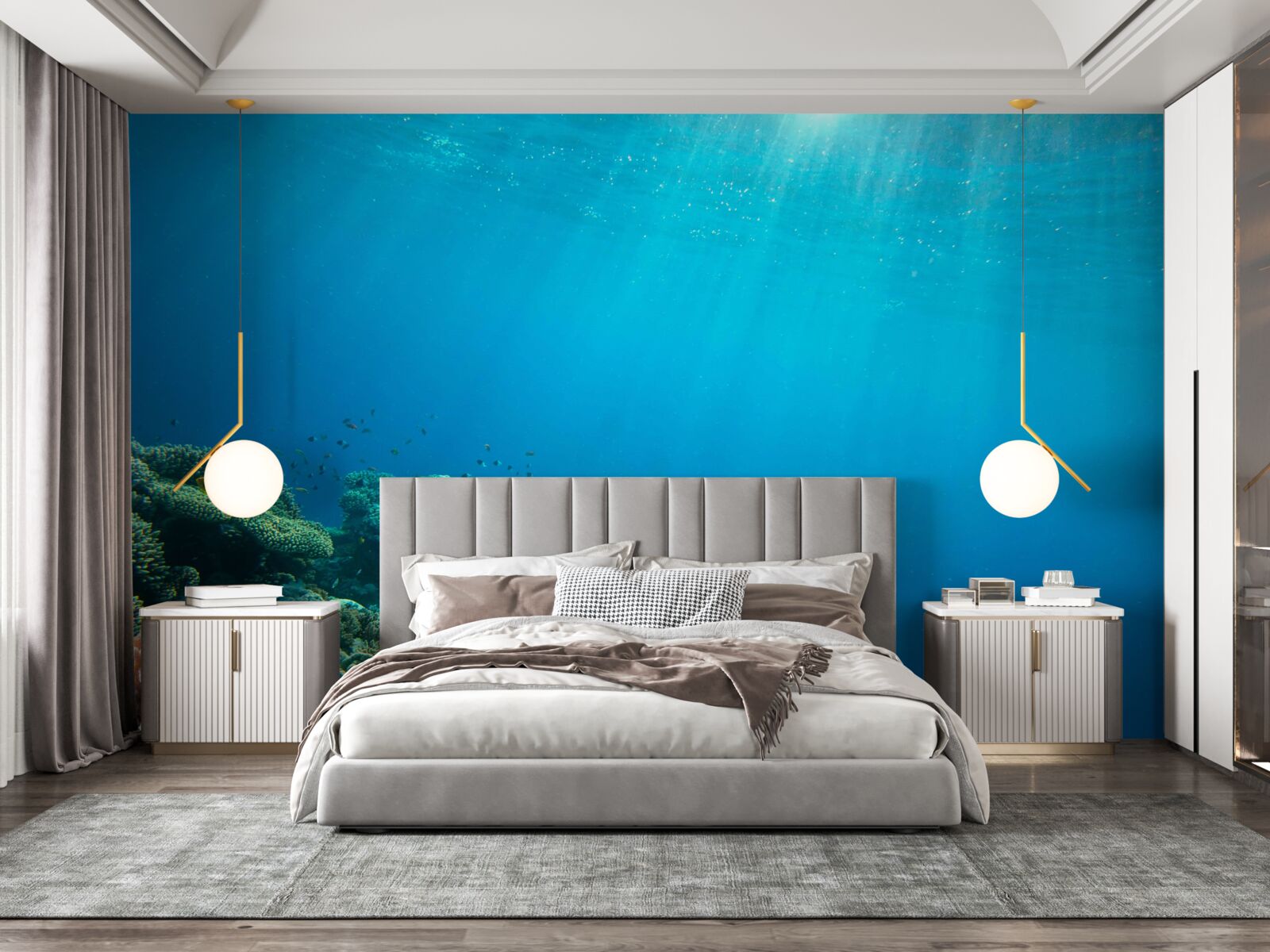 Carta da parati profondità dell'oceano