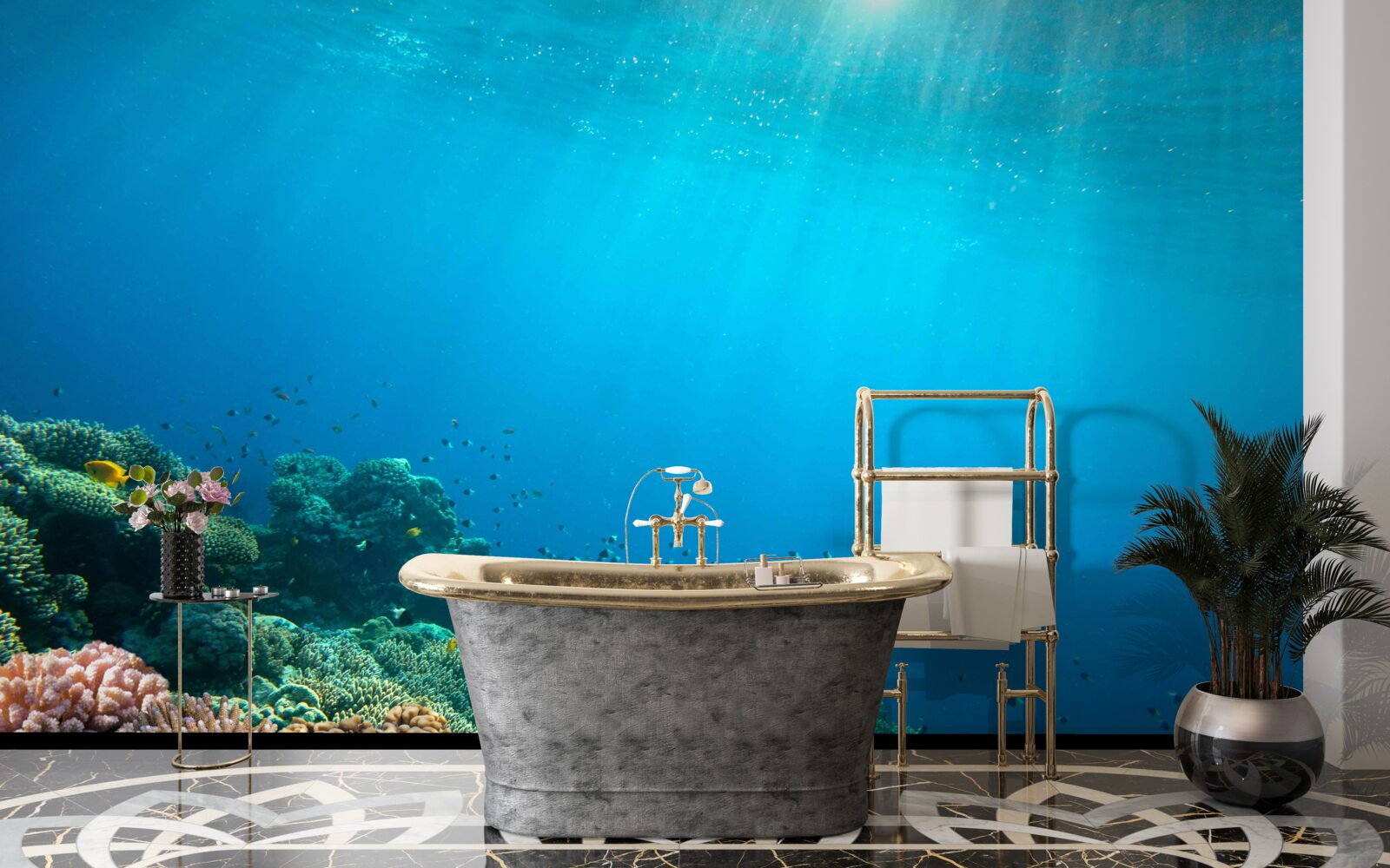 Carta da parati profondità dell'oceano