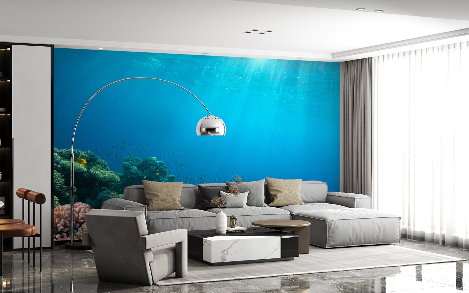 Carta da parati profondità dell'oceano