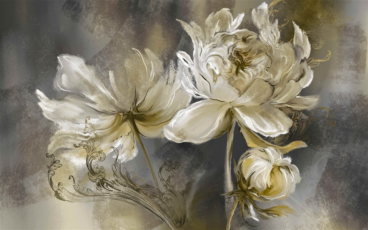 Carta da parati fiori dell'antichità