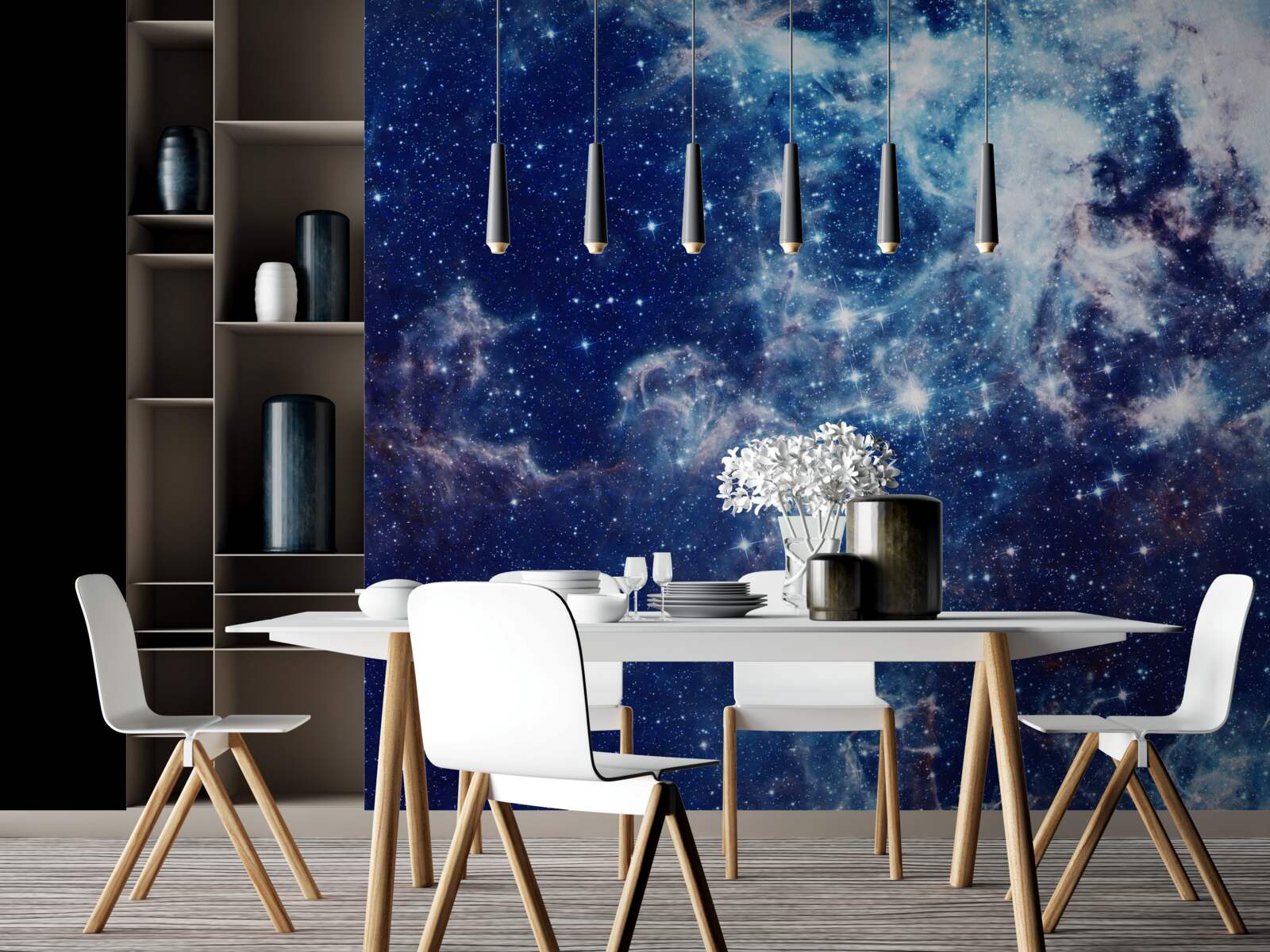 Carta da parati le dimensioni ineguagliabili dell'universo