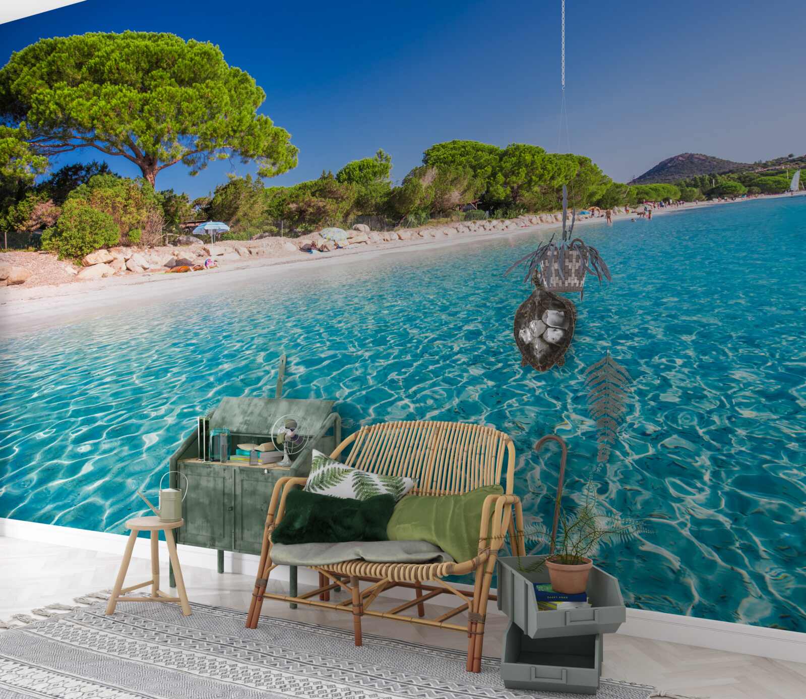 Carta da parati spiaggia di santa giulia