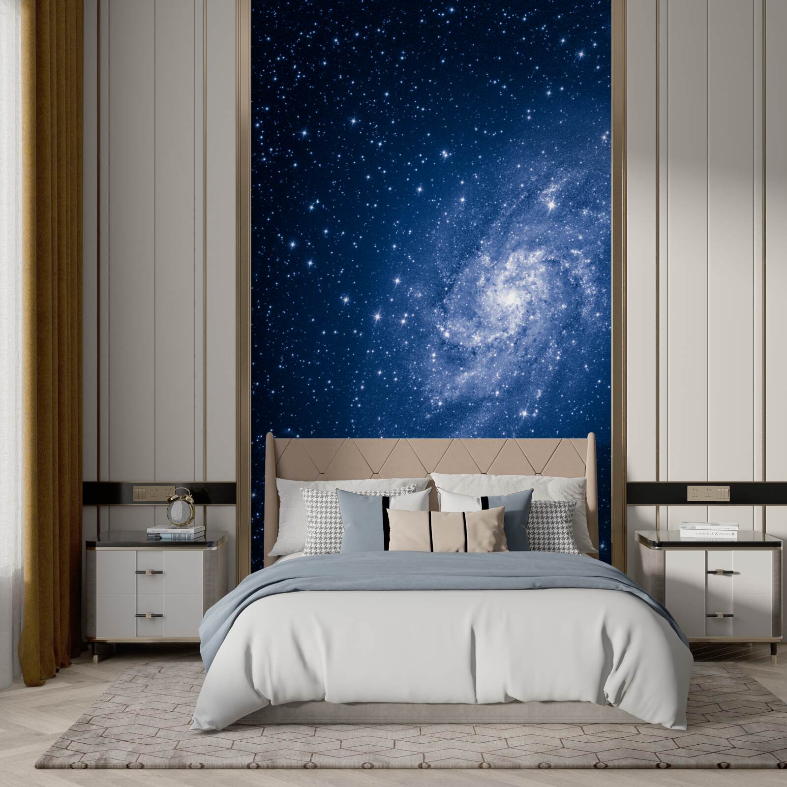 Carta da parati galassia nello spazio stellato