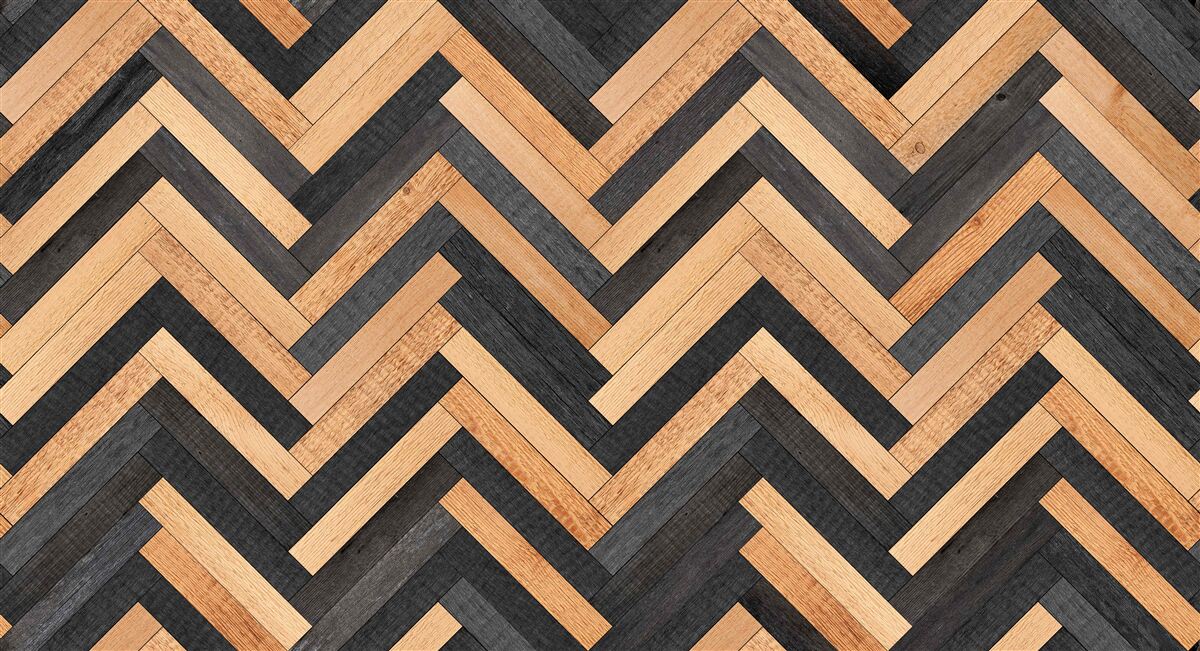Carta da parati parquet in tonalità chiare e scure