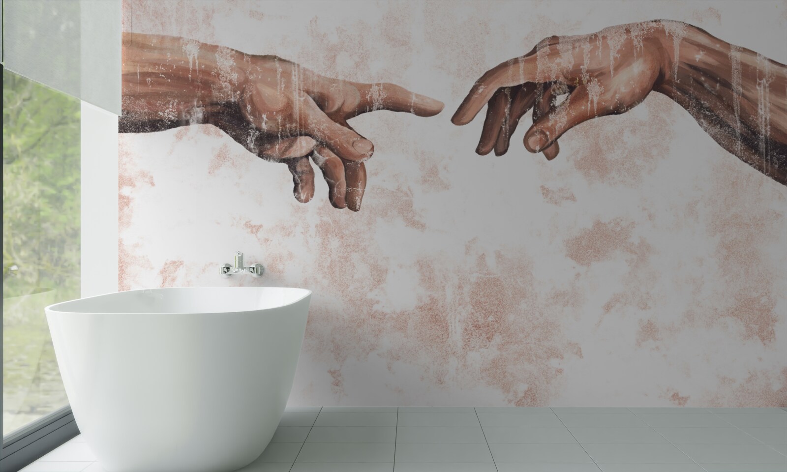 Carta da parati le mani di un uomo e di una donna che sono uniti