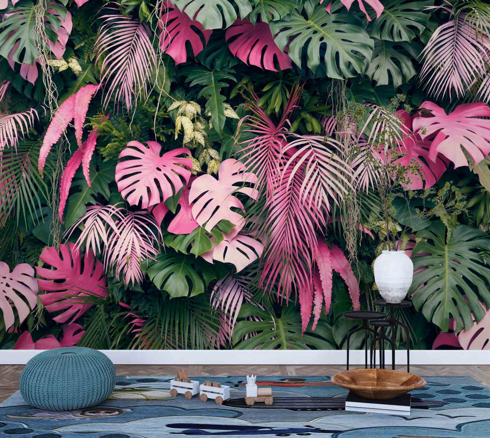 Carta da parati esplosione della flora tropicale