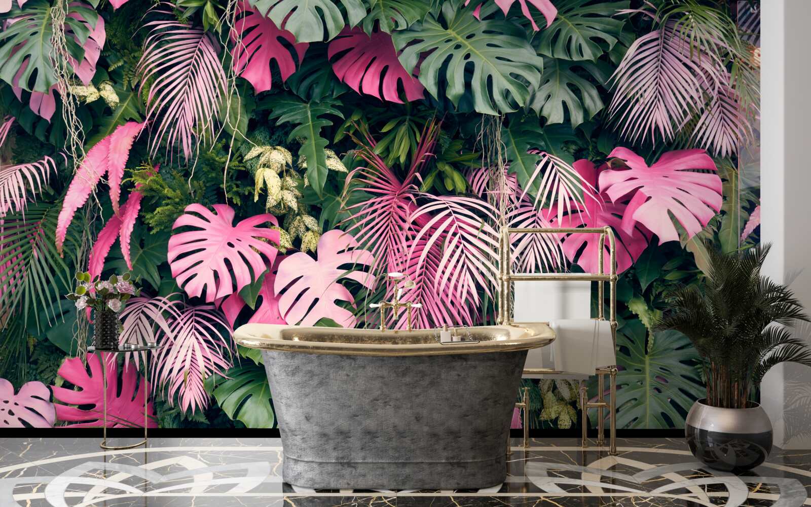 Carta da parati esplosione della flora tropicale