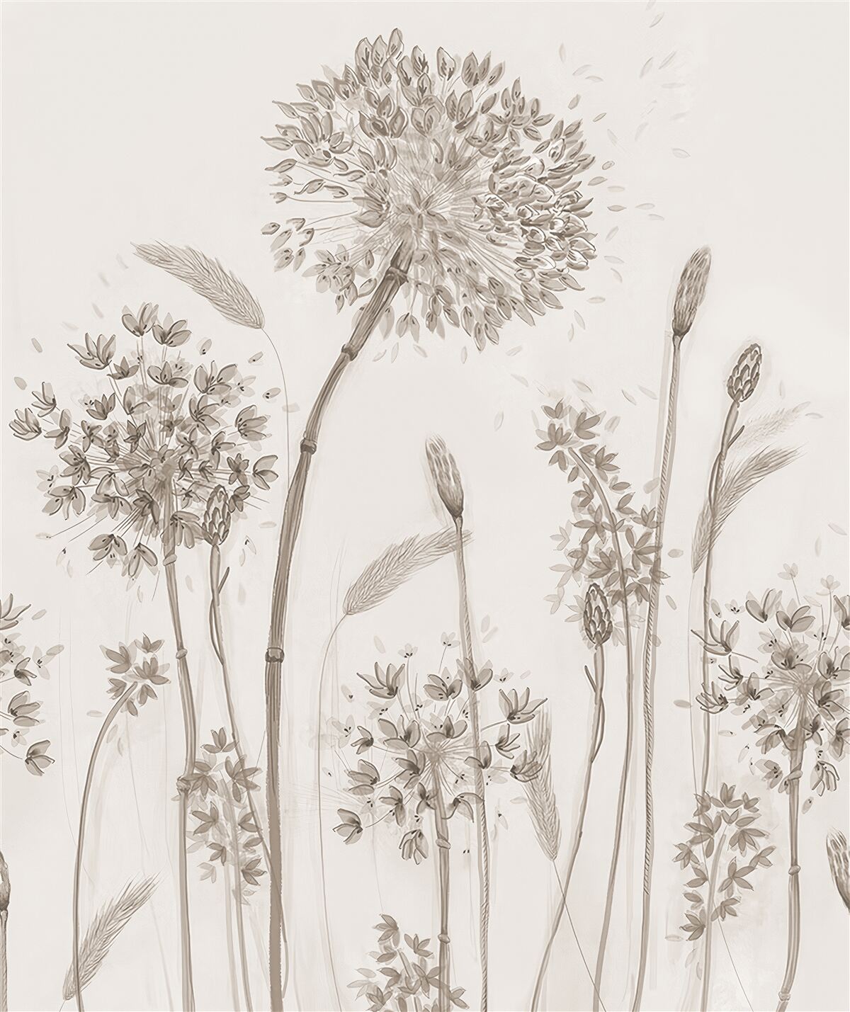 Carta da parati flora unica