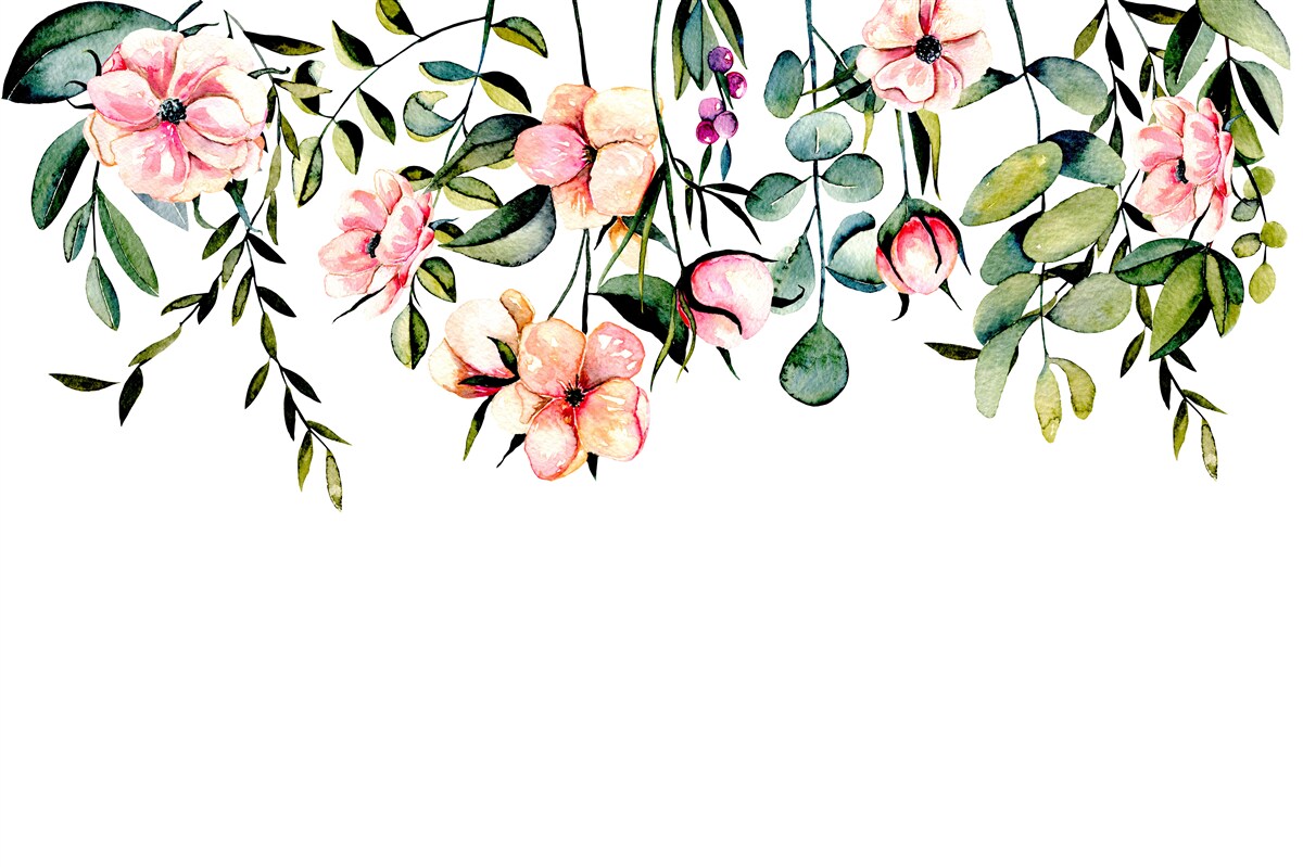 Carta da parati fiori che crescono in estate
