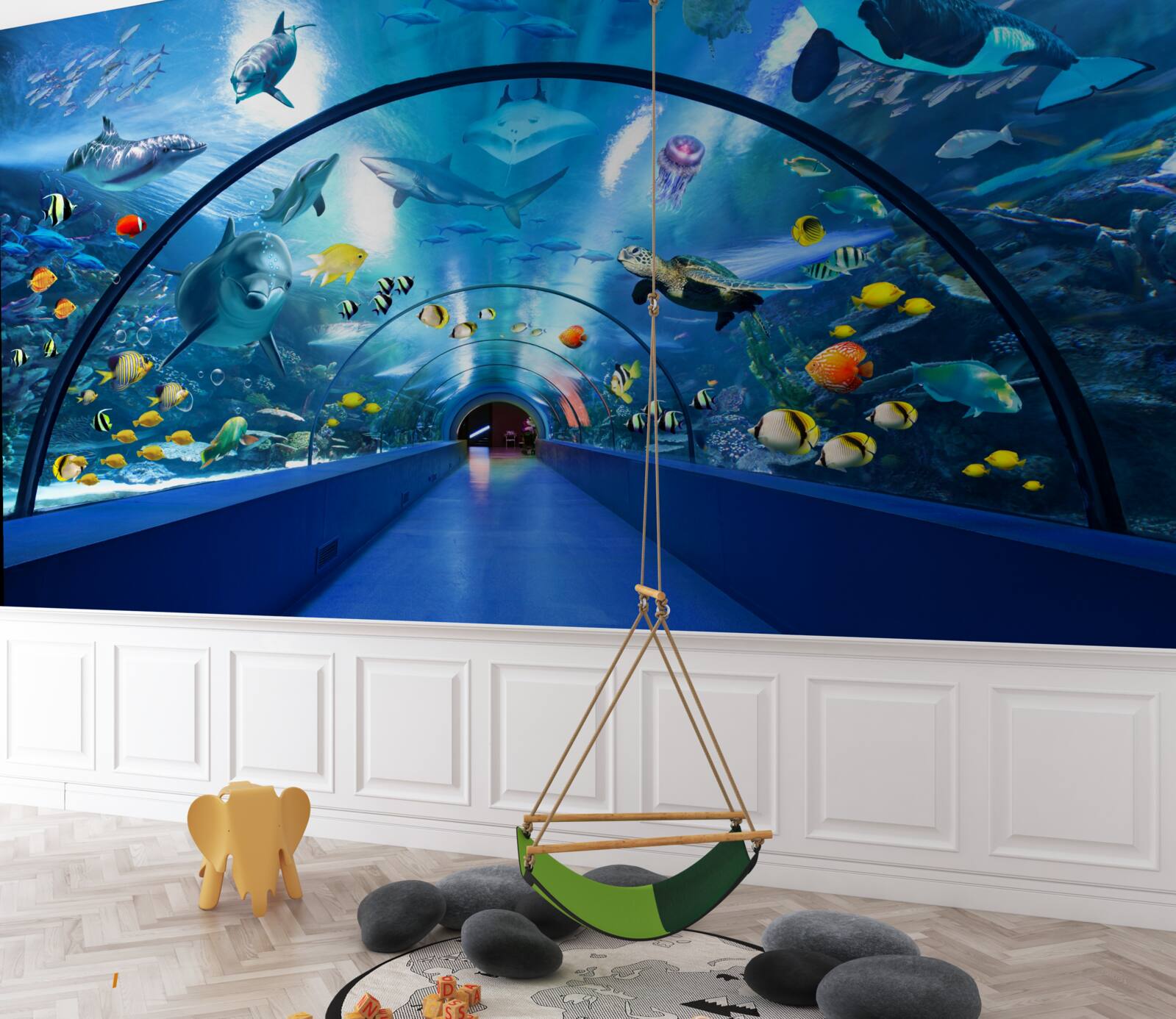 Carta da parati Vita marina in acquario