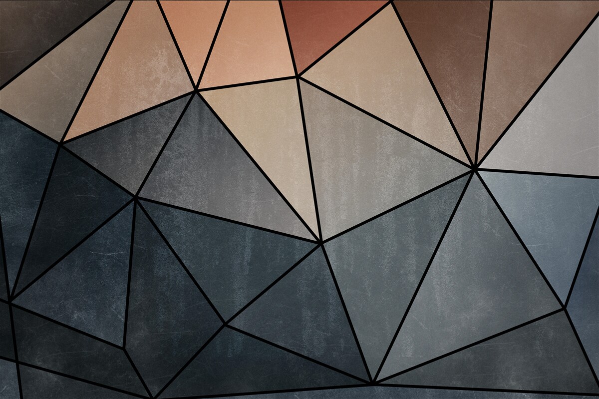 Carta da parati figure tridimensionali in legno dai colori tenui