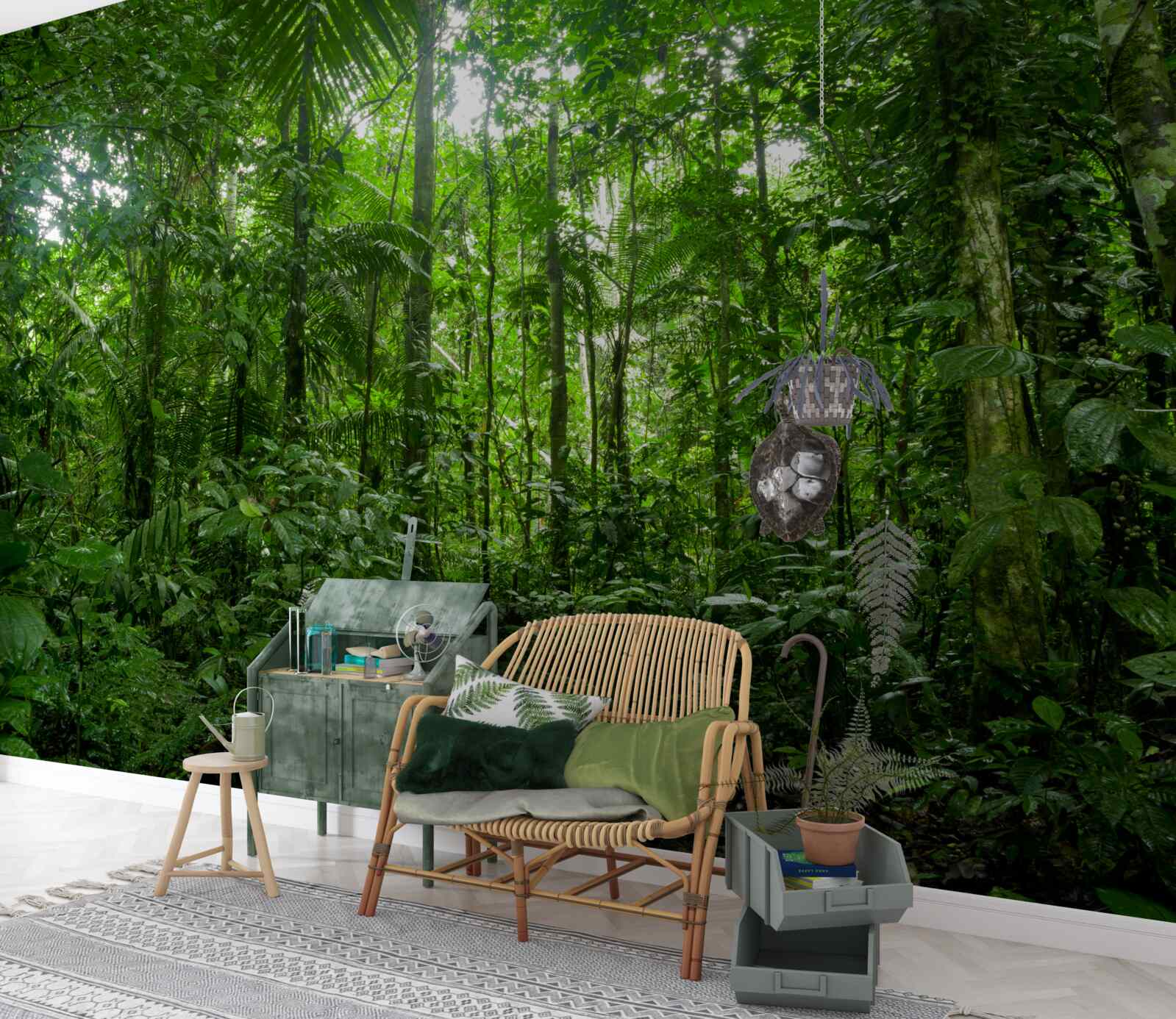 Carta da parati paesaggio della foresta pluviale, amazzonia