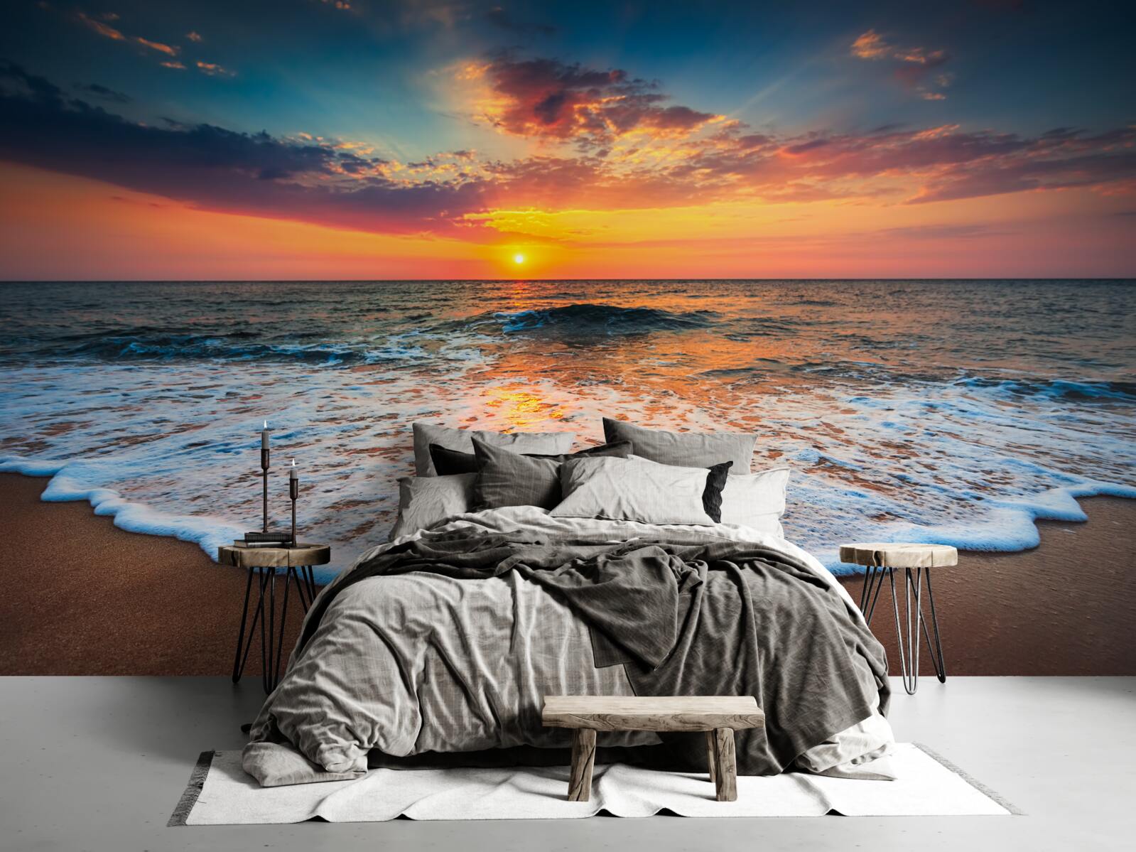 Carta da parati tramonto sull'oceano
