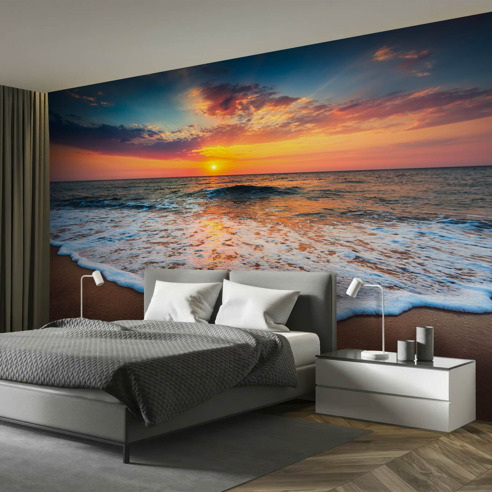 Carta da parati tramonto sull'oceano