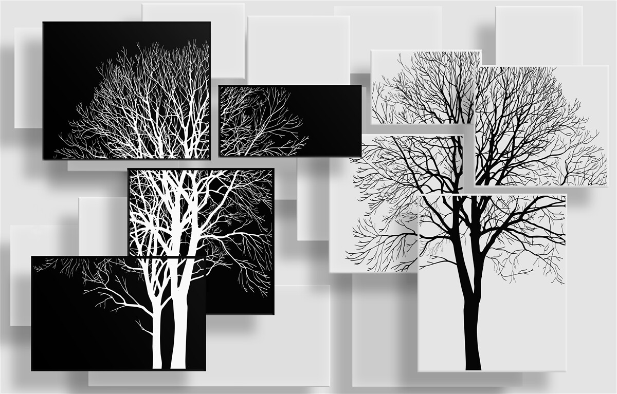 Carta da parati alberi del nostro tempo