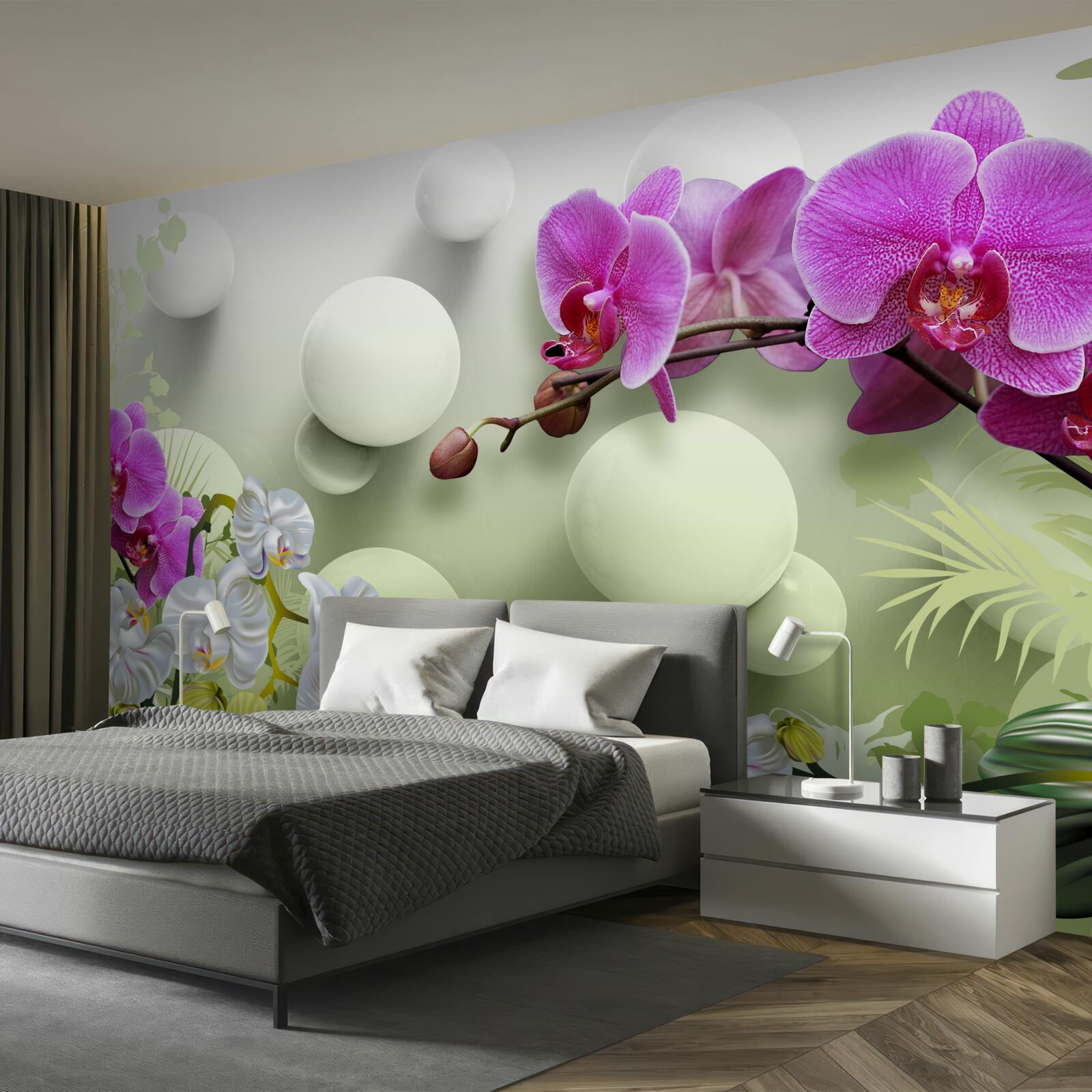 Carta da parati orchidea lilla