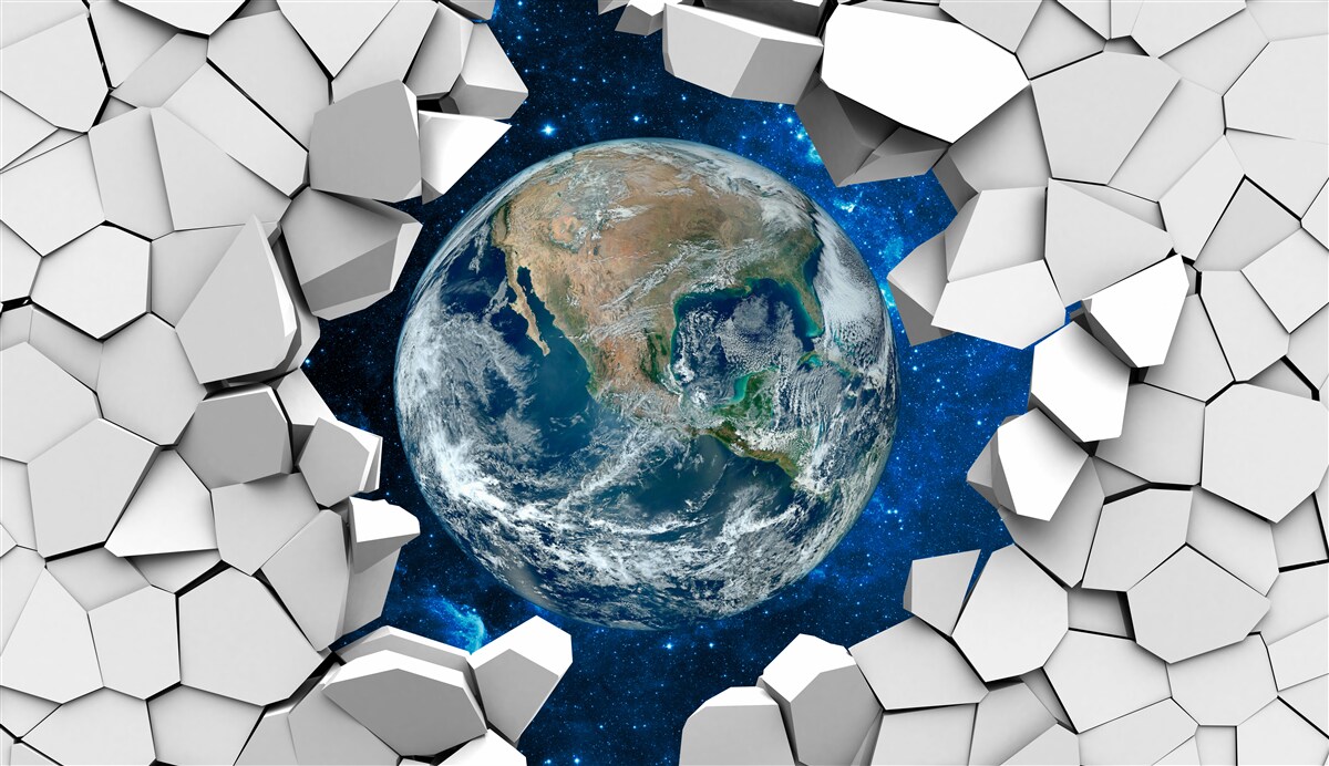 Carta da parati la terra è il terzo pianeta